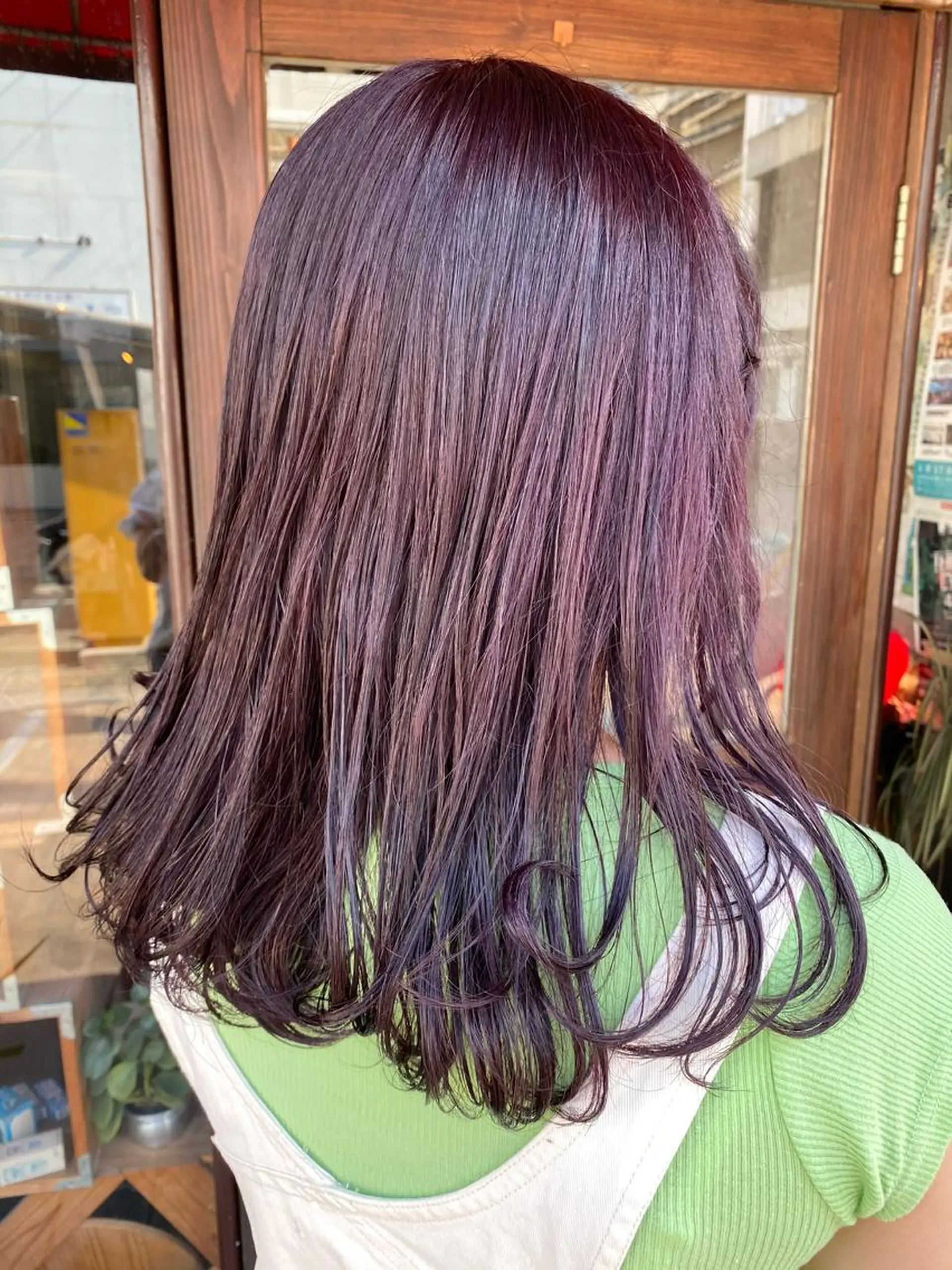 ミディアム カラー ラベンダーカラー ヘアカラー 玉木 育実のヘアスタイル