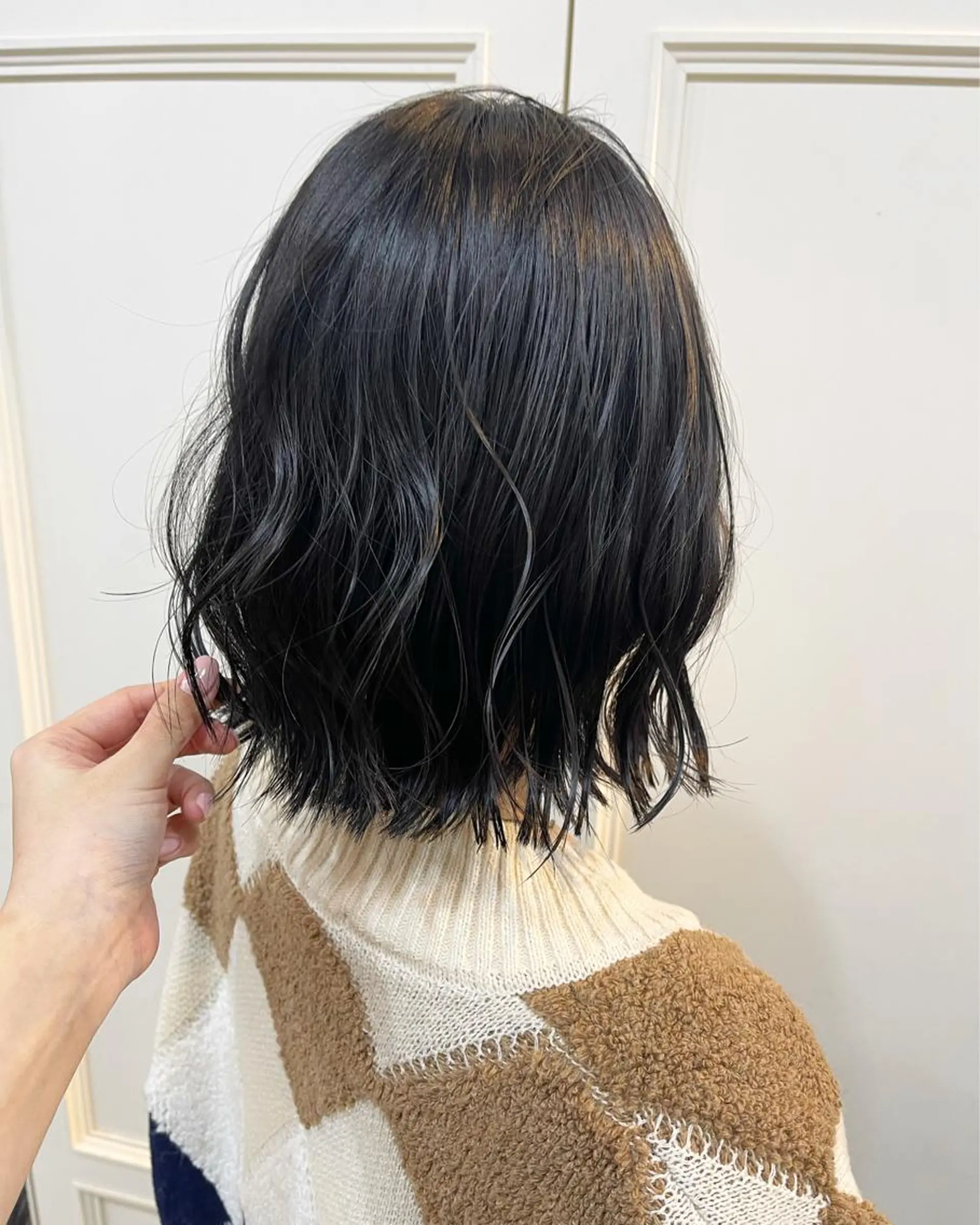 ミディアム 顔まわりレイヤー/ bob及川亜沙美のヘアスタイル