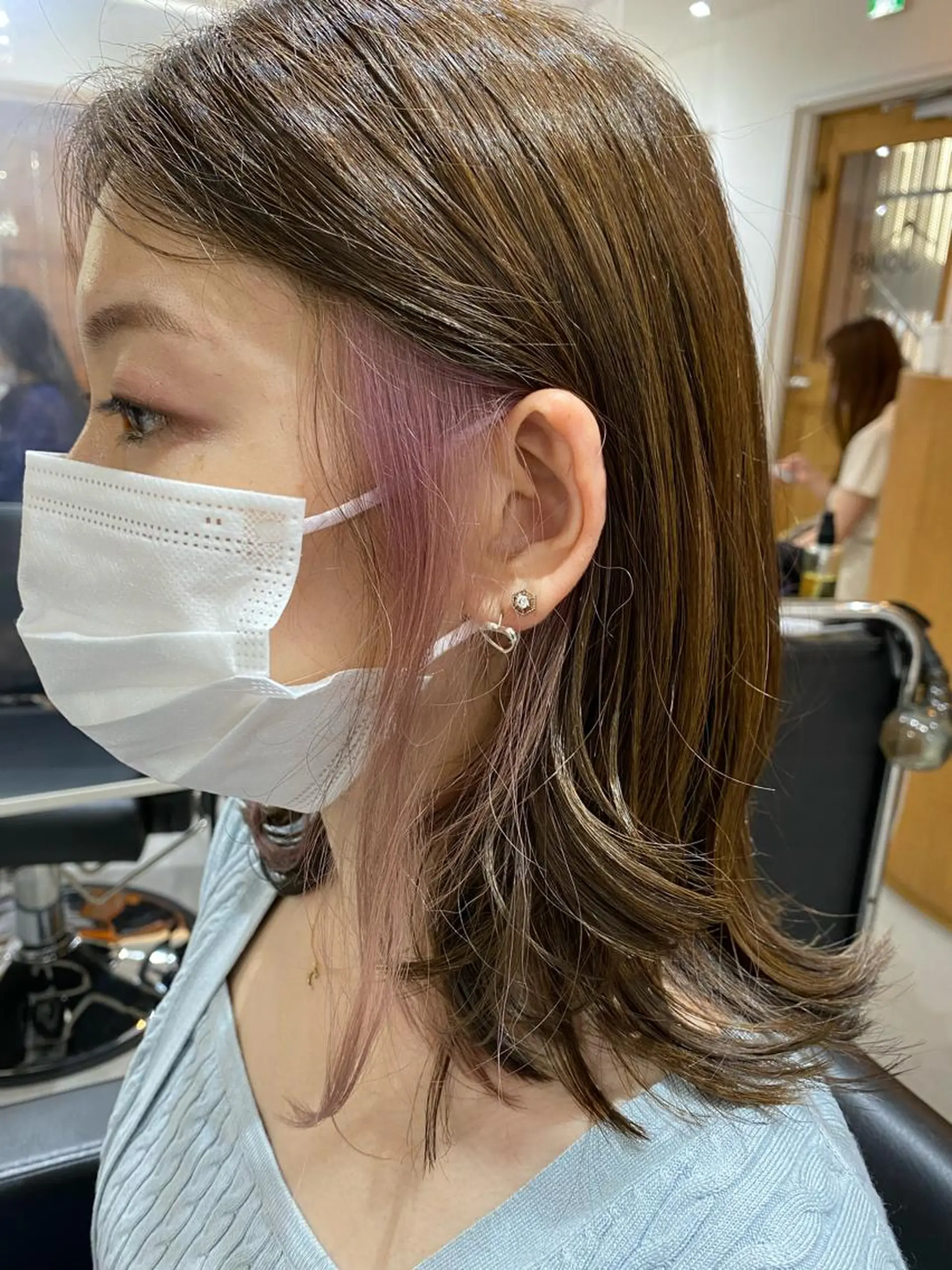 ミディアム カラー 銀座⚜️【脱白髪染め 美髪矯正】トグチのヘアスタイル