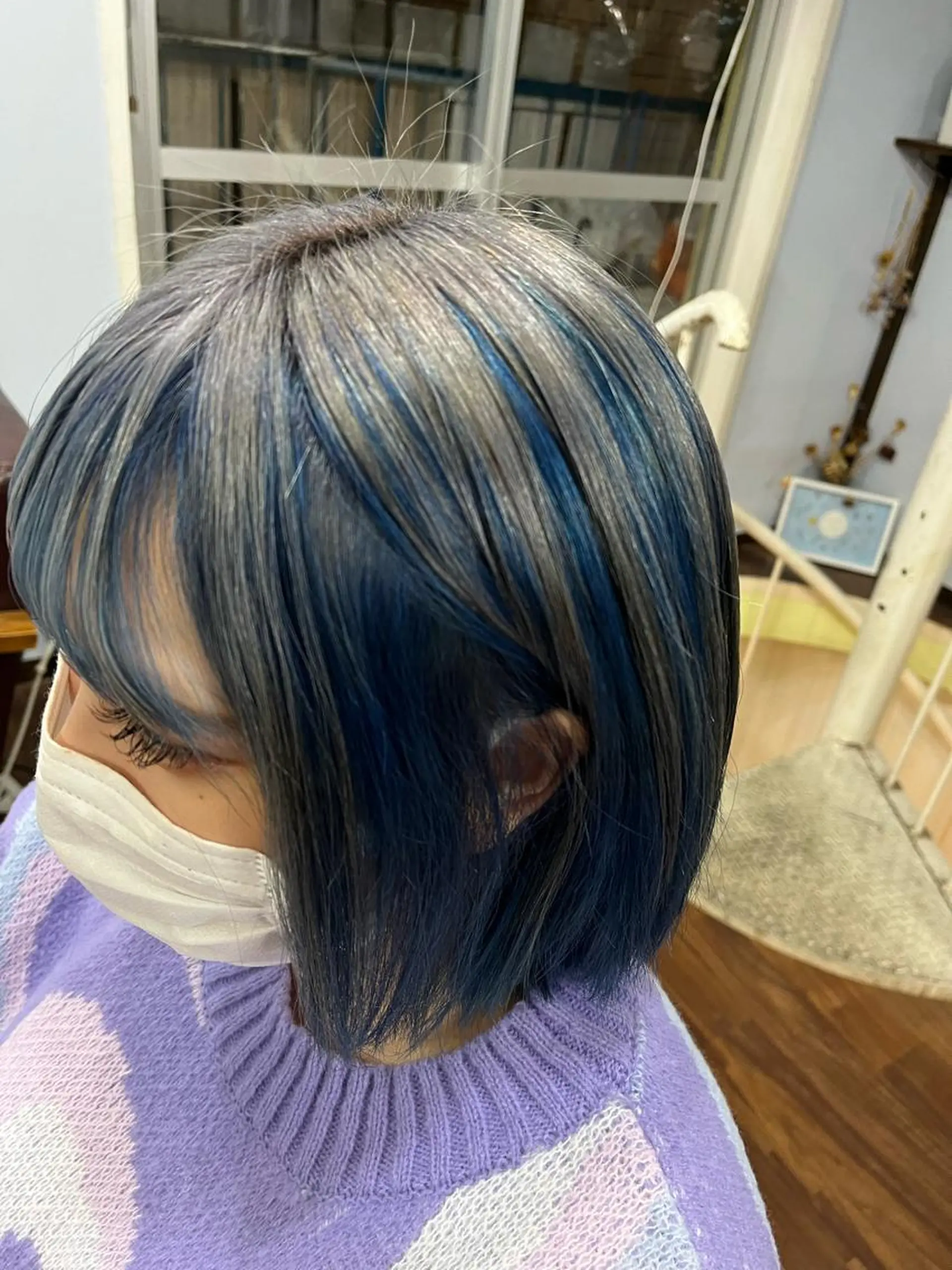 ショート カラー ショートボブ ボブレイヤー アッシュ バレイヤージュ ミストバング カット ヘアカラー トリートメント 原宿サロン代表 デザインカラー伊藤卓のヘアスタイル