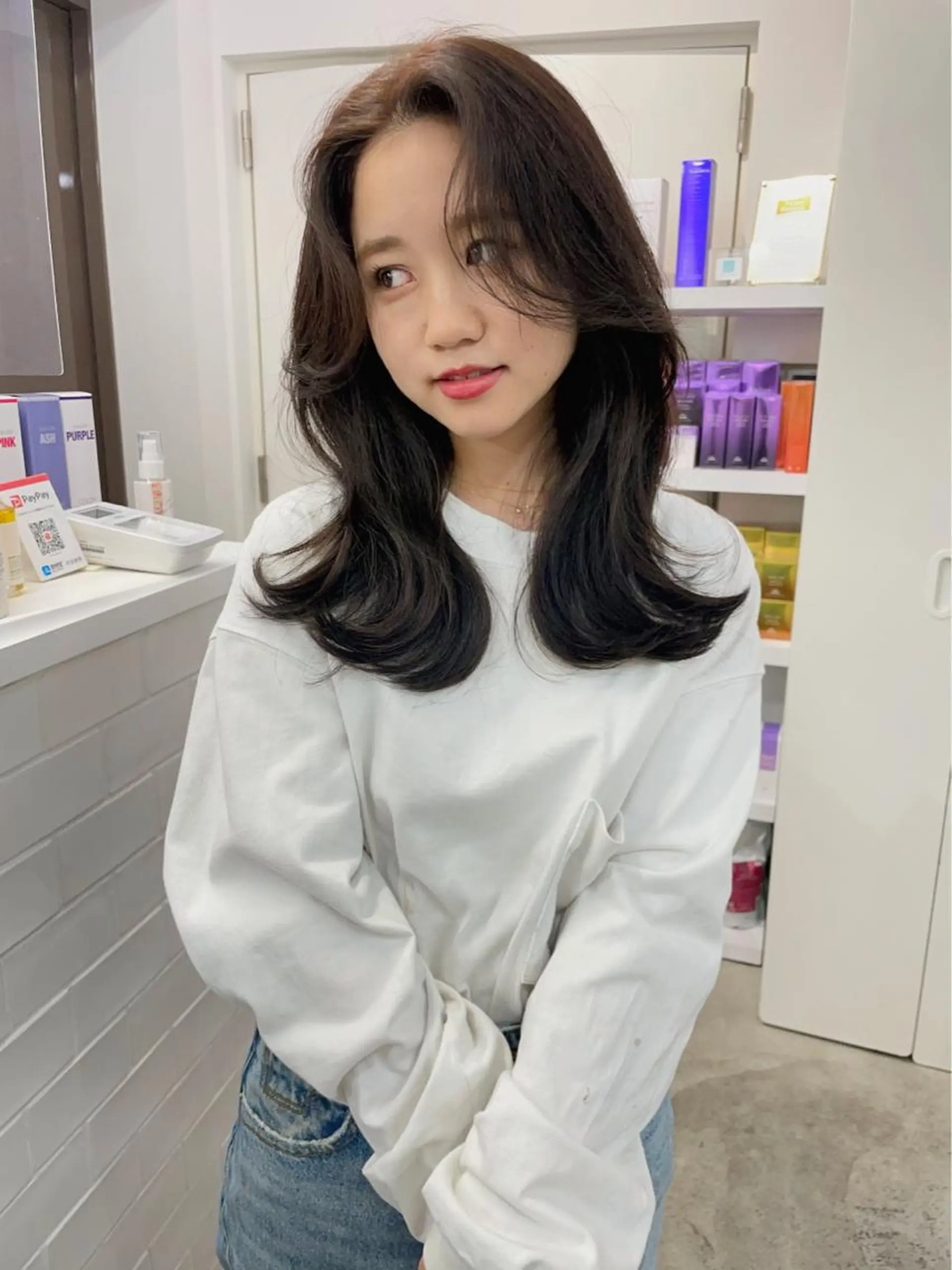 セミロング 韓国風/髪質改善 赤み消し✨junkiのヘアスタイル