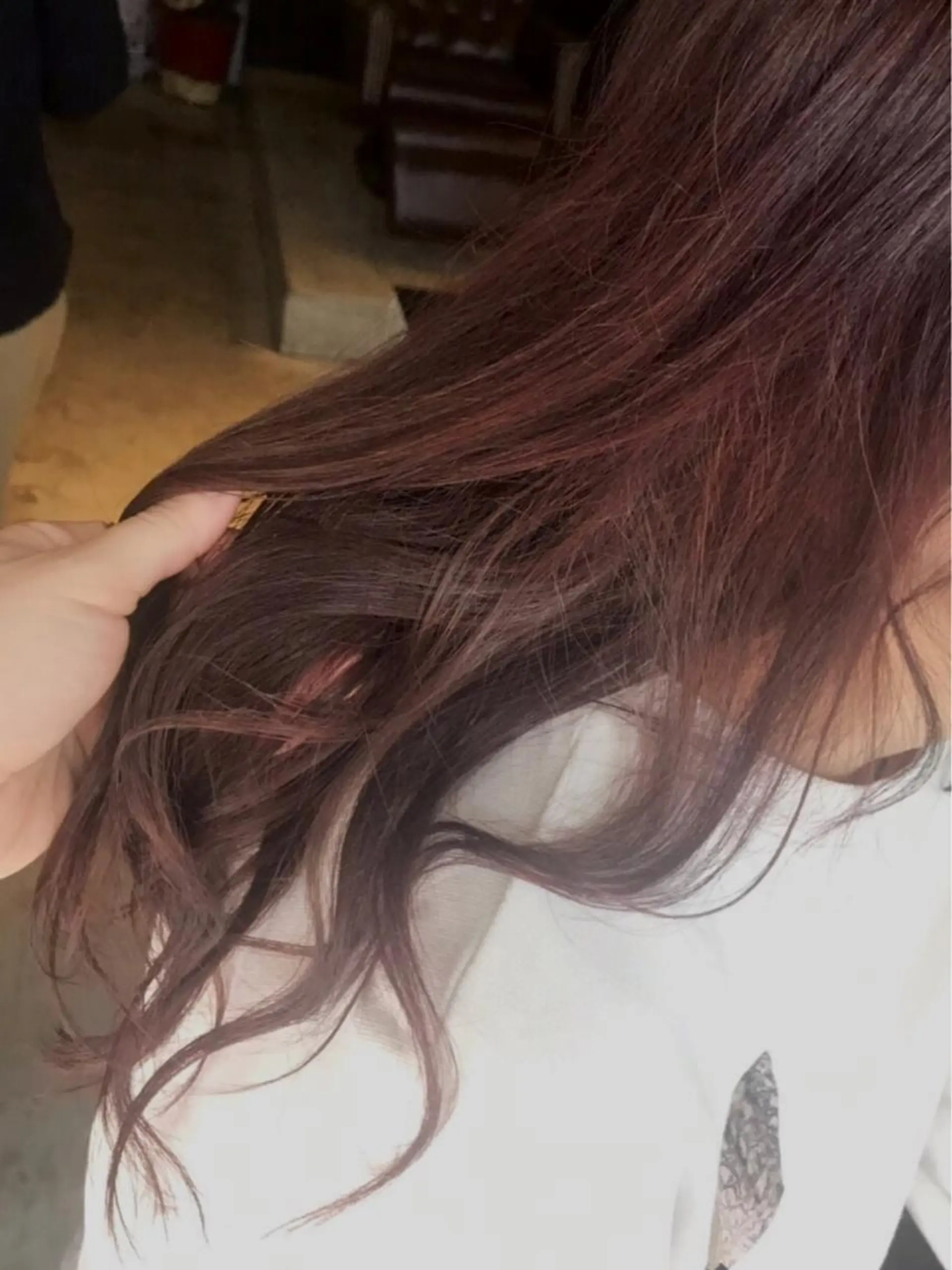 ロング カラー ヘアアレンジ 🤎艶髪×透明感🤎 【𝙔𝙐𝙕𝙐】のヘアスタイル