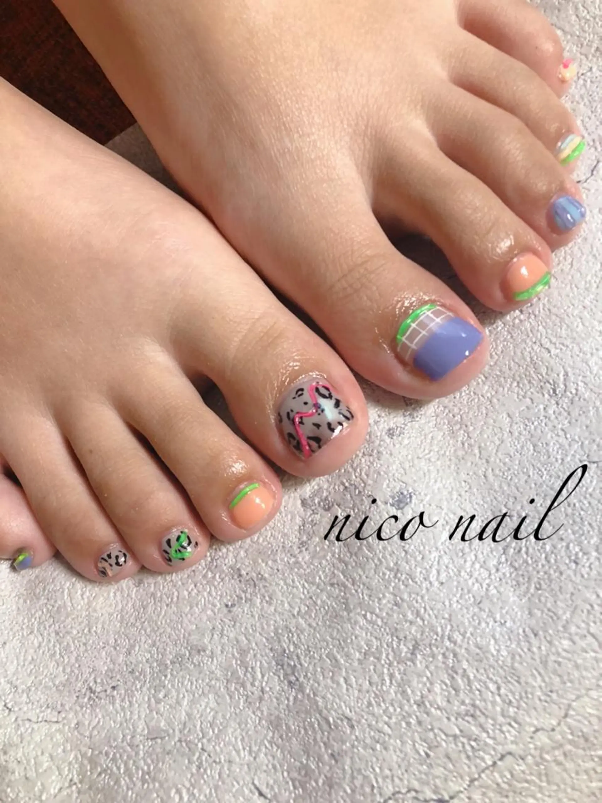 ネイル フットネイル 香芝市ネイルサロン nico nailのネイルデザイン