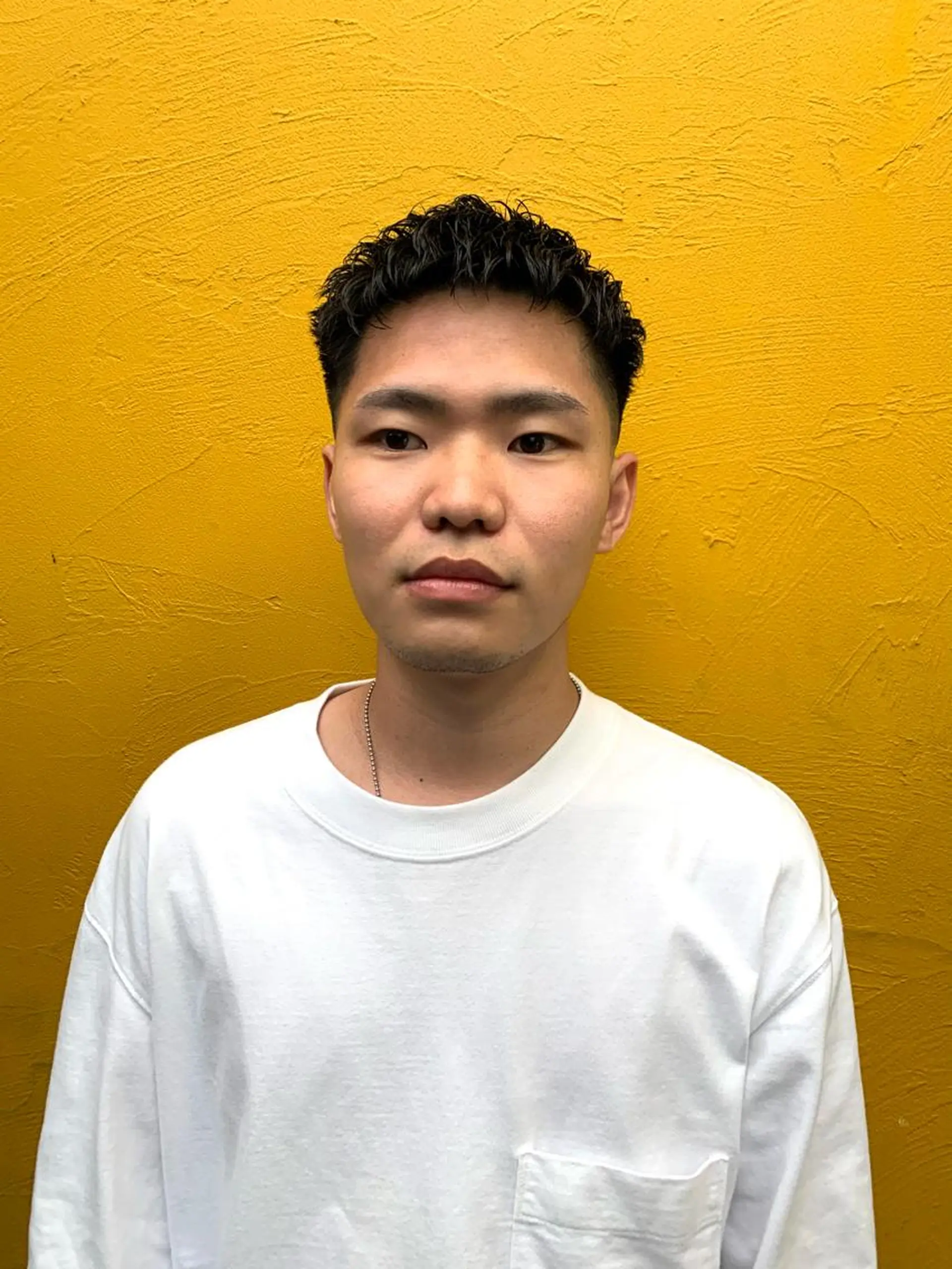 パーマ メンズ スパイキーパーマ 柏NO1 藤本葉のヘアスタイル