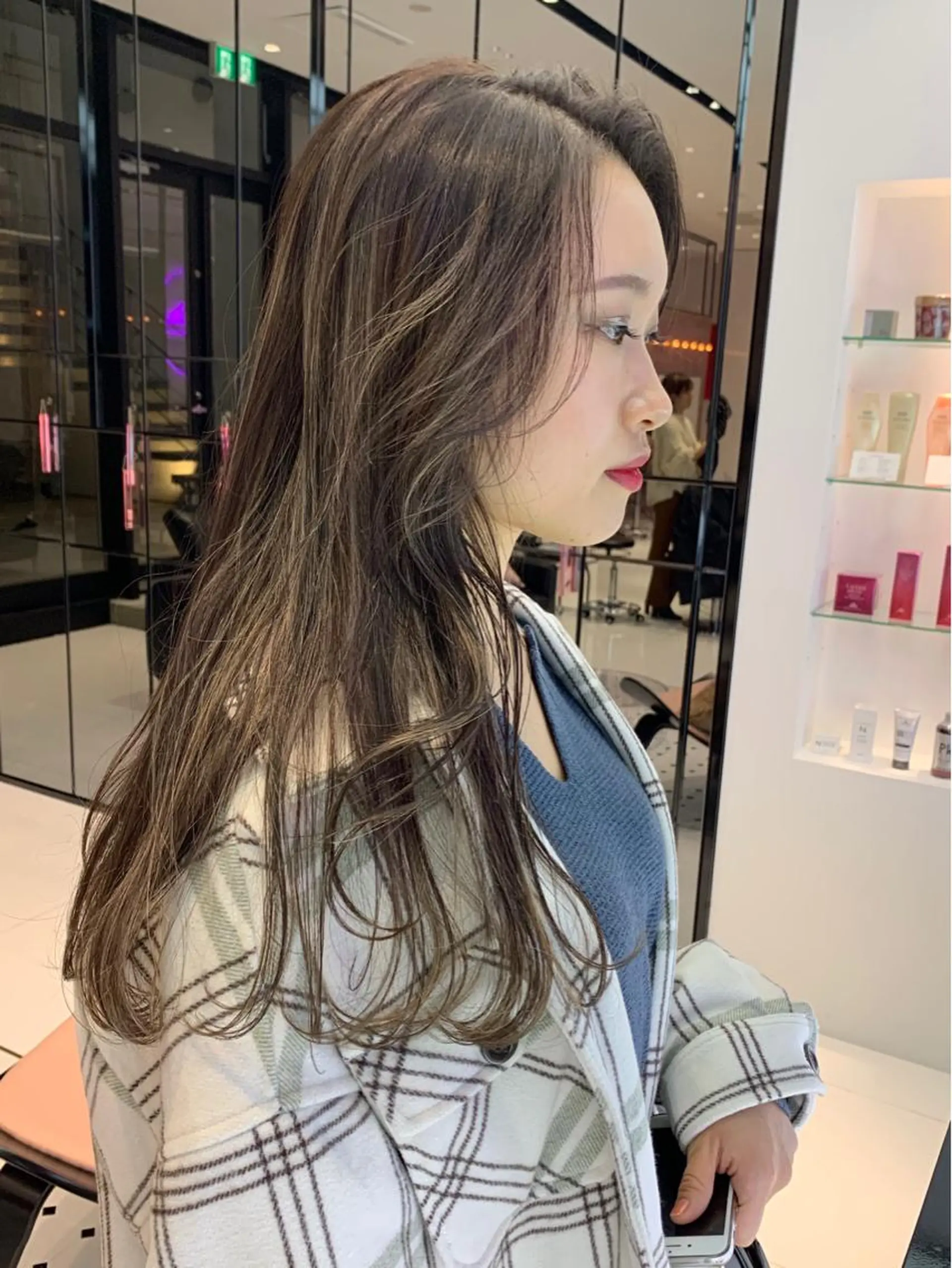 ロング カラー ハッシュカット/ハイ トーン/MANAMIのヘアスタイル