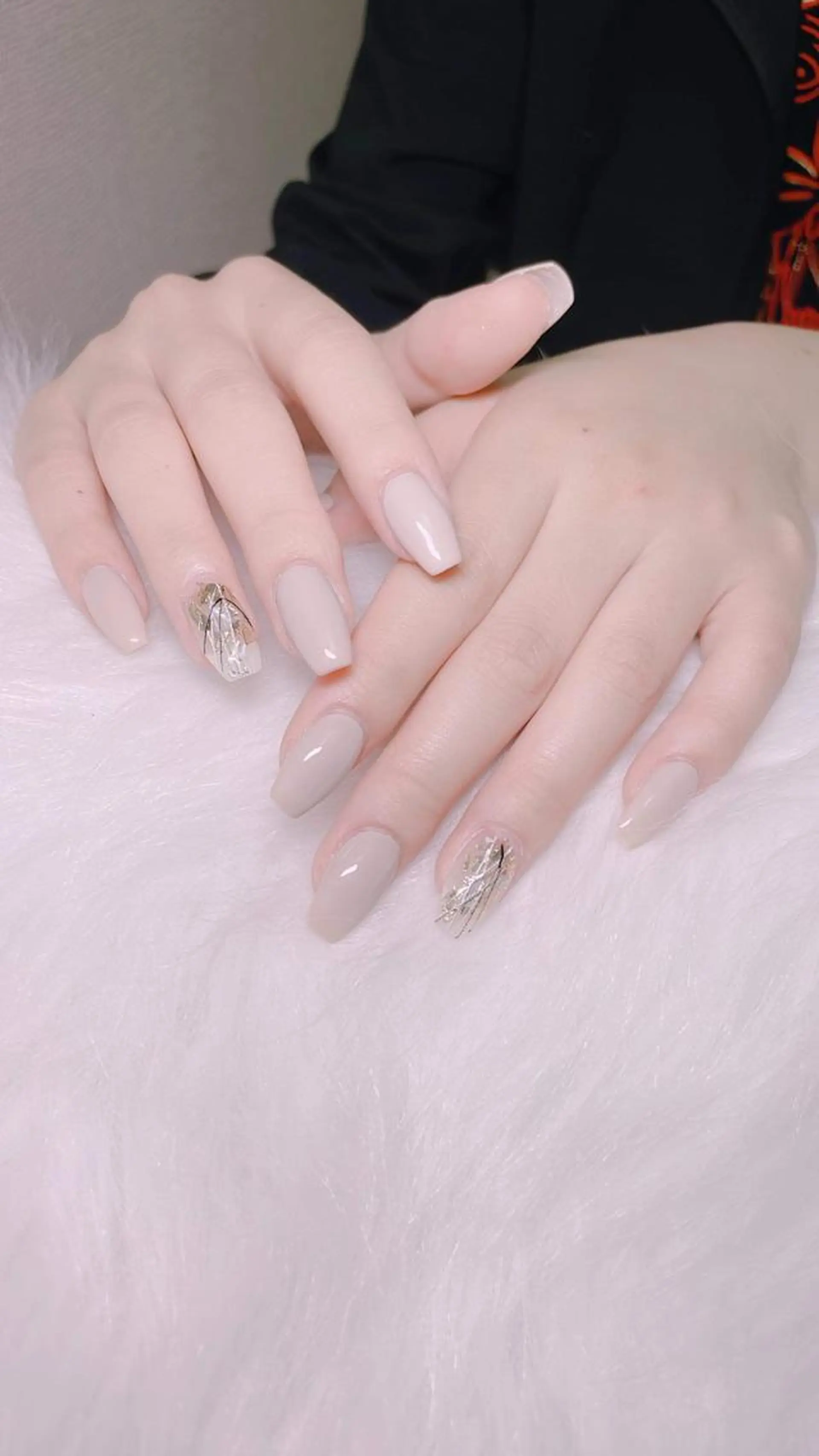 ネイル フレンチネイル ジェルネイル 韓国ネイル マグネットネイル 持ち込み Anh 高田馬場のネイルデザイン