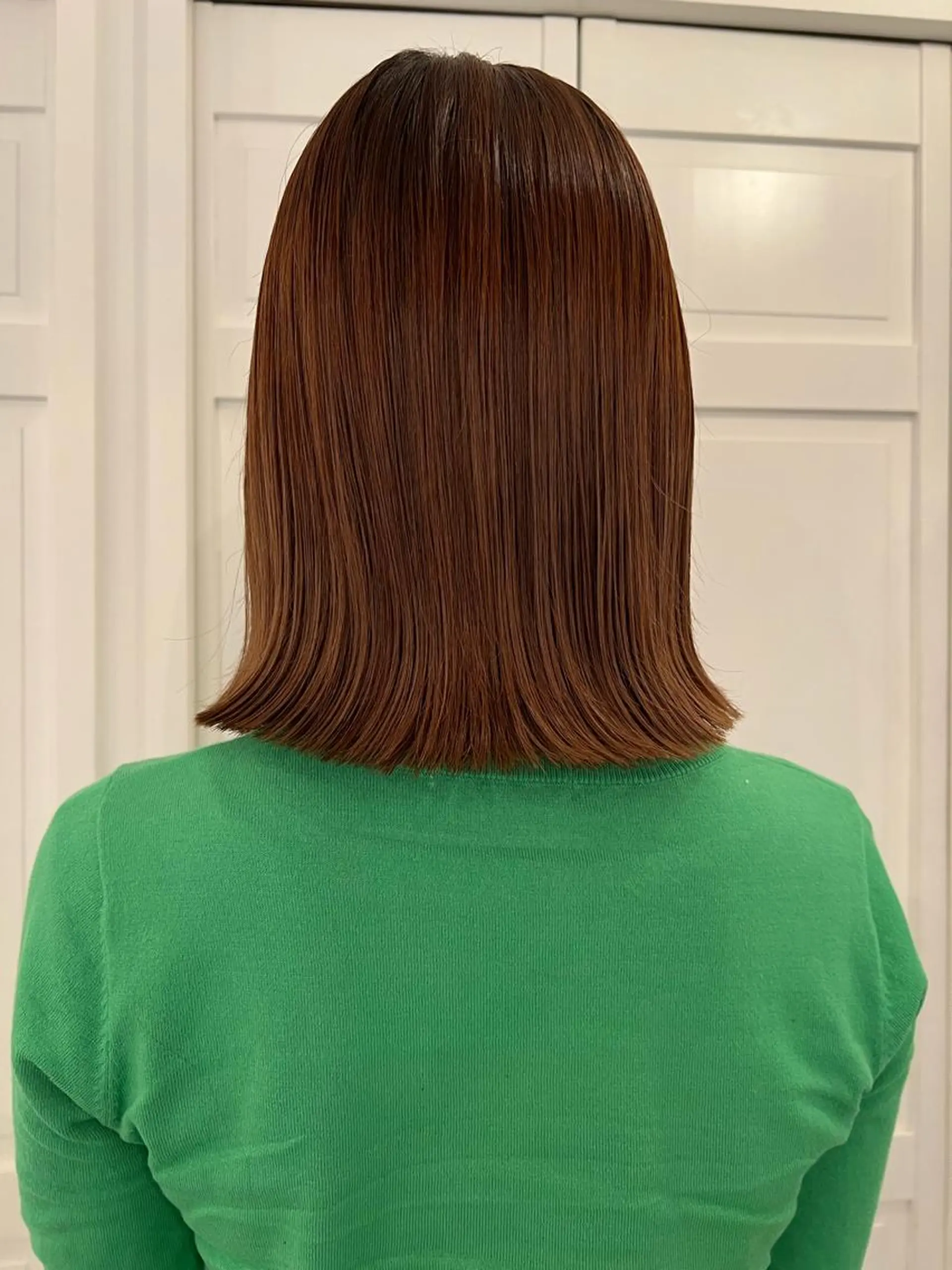 ミディアム ブリーチカラー🎀 韓国風/寺門美優のヘアスタイル