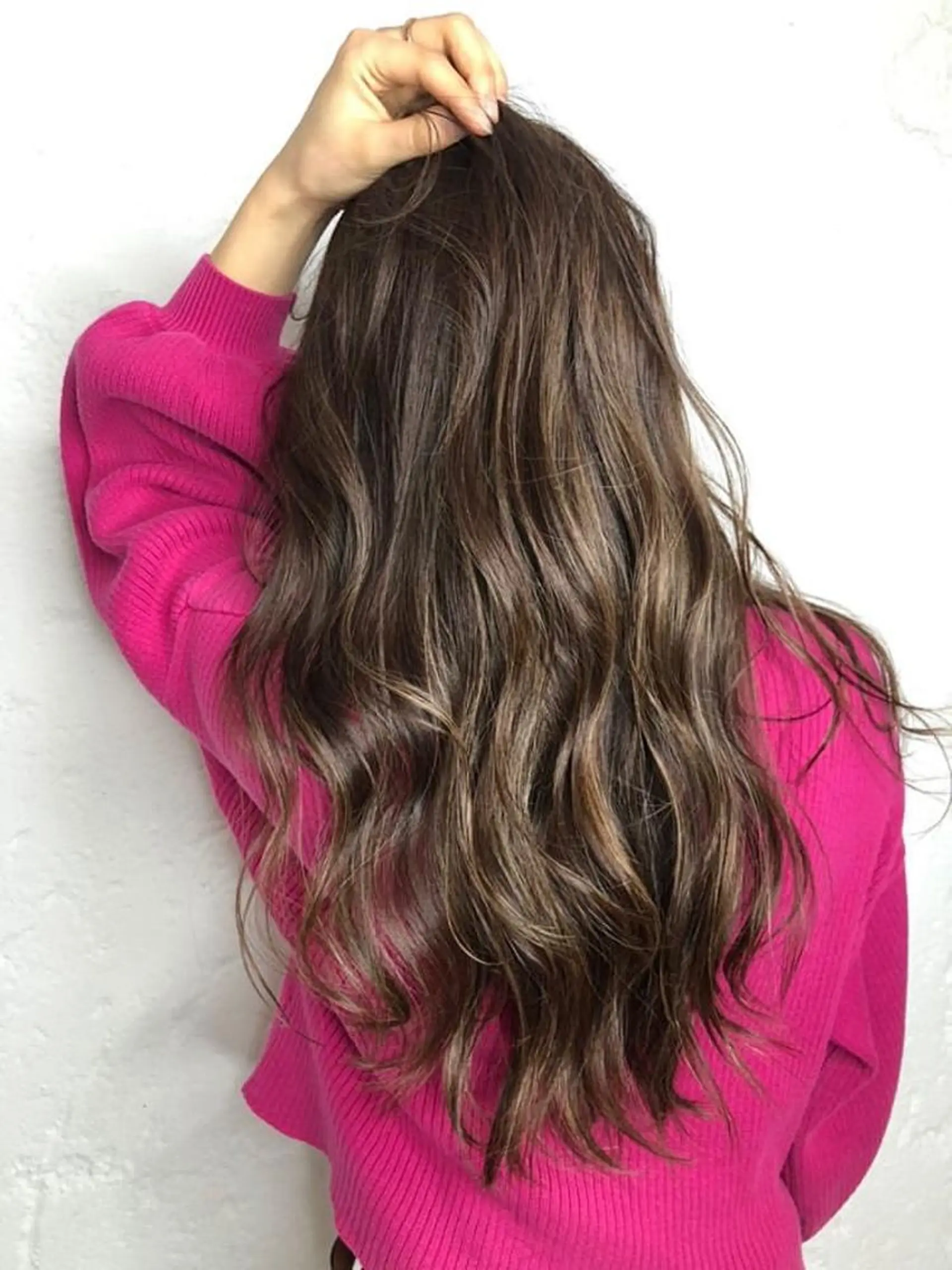 ロング カラー ヘアアレンジ カット ヘアカラー トリートメント ヘッドスパ 韓国風×透明感カラー 髪質改善オタベシンヤのヘアスタイル