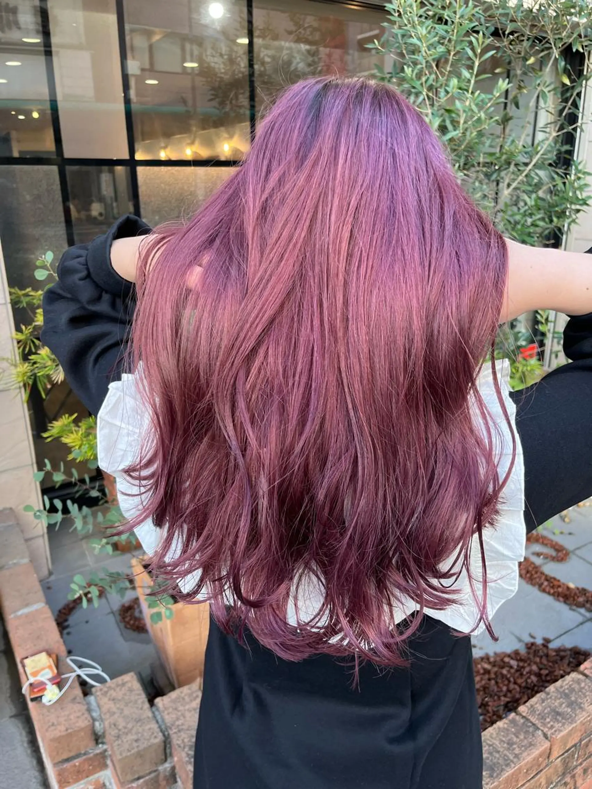 ロング カラー ラベンダーカラー ラベンダーピンク ピンクカラー ヘアカラー SHIAN 八王子👼鬼塚さやかのヘアスタイル