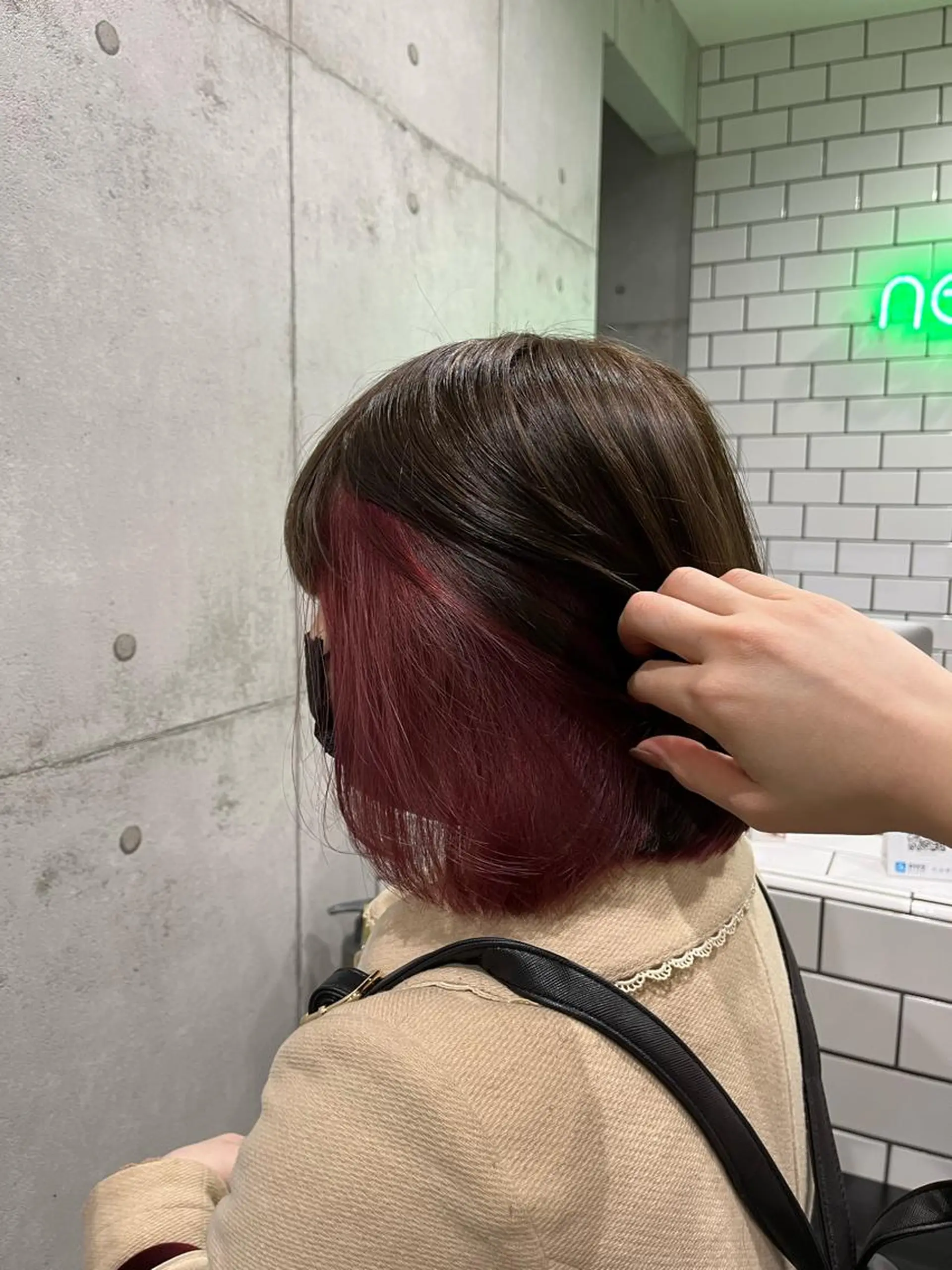 ショート カラー ヘアカラー トリートメント ヘアセット newi赤羽 HINATAのヘアスタイル