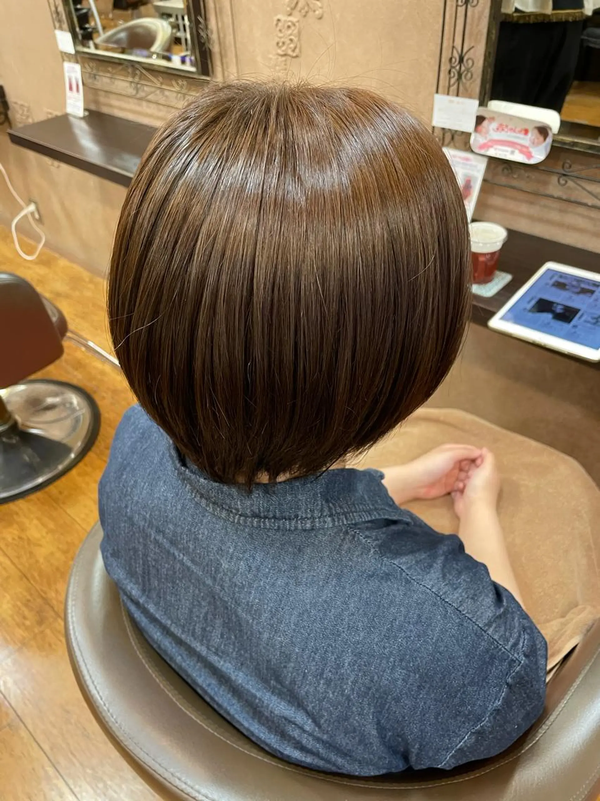 ショート カラー ブリーチ ブラウンカラー 透明感カラー ナチュラルブラウン ブリーチなしカラー PROGRESS Harukiのヘアスタイル