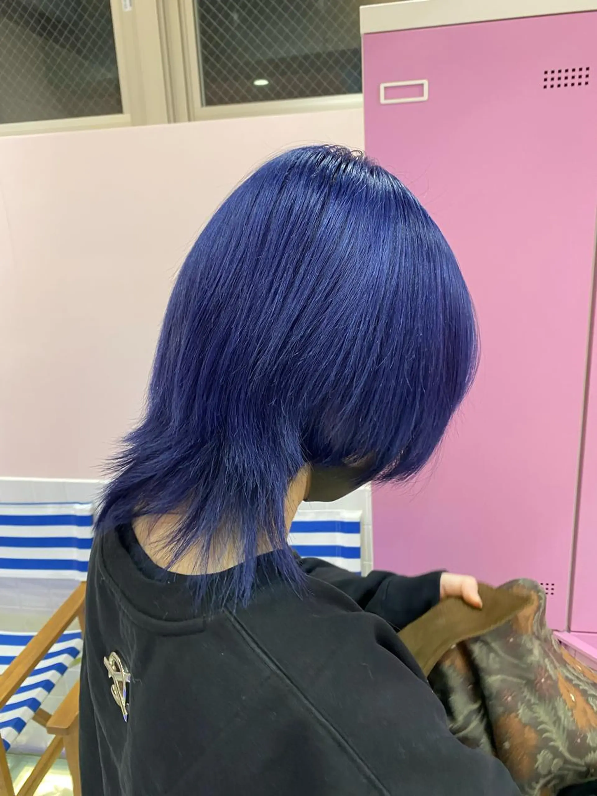 カラー アクアカラー ブリーチ ブルーカラー 楓🦋韓国系レイヤー / 透明感カラー🤍のヘアスタイル