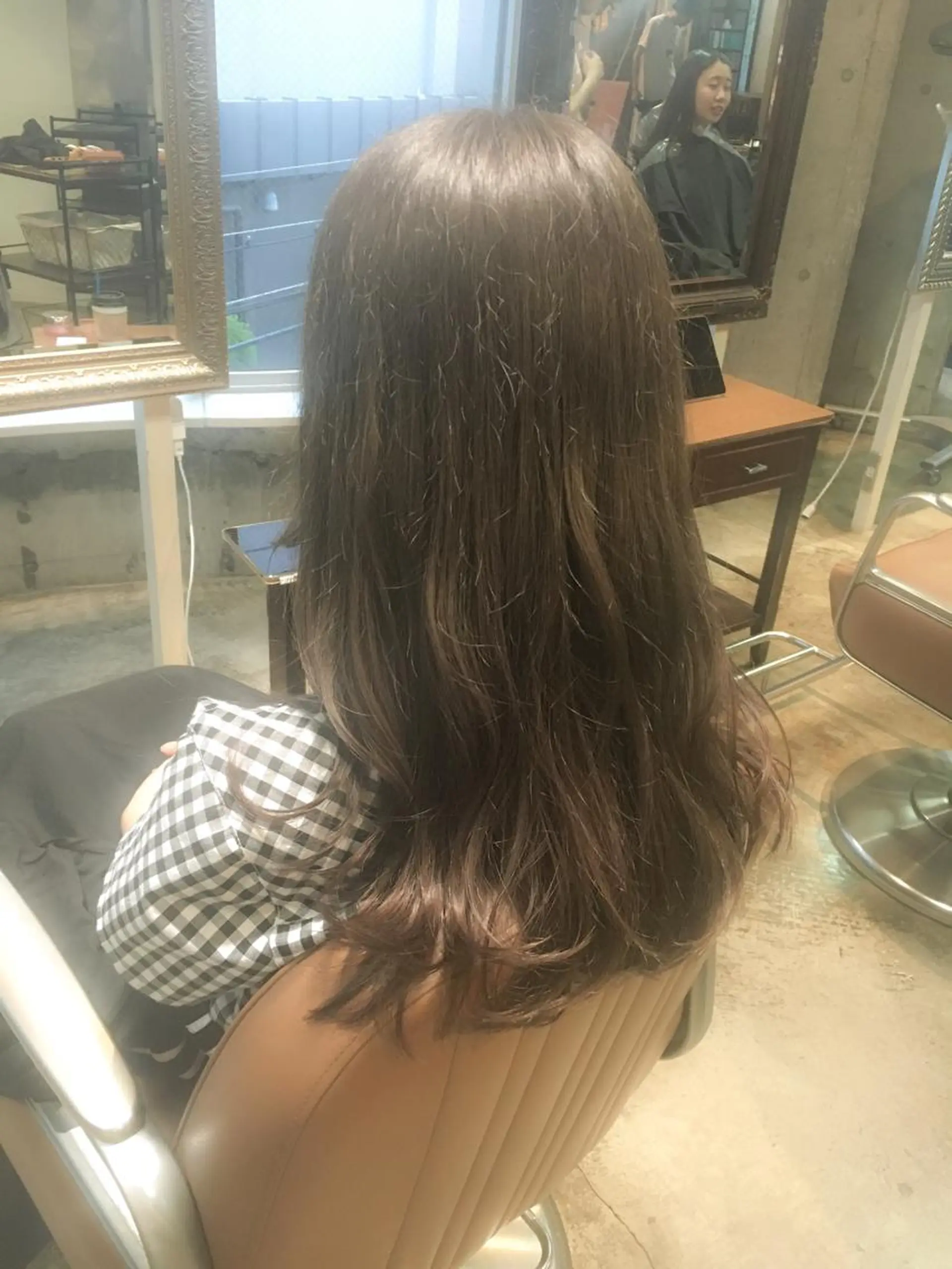 ロング カラー ダブルカラー グレージュ 外国人風カラー 北條 優輝のヘアスタイル