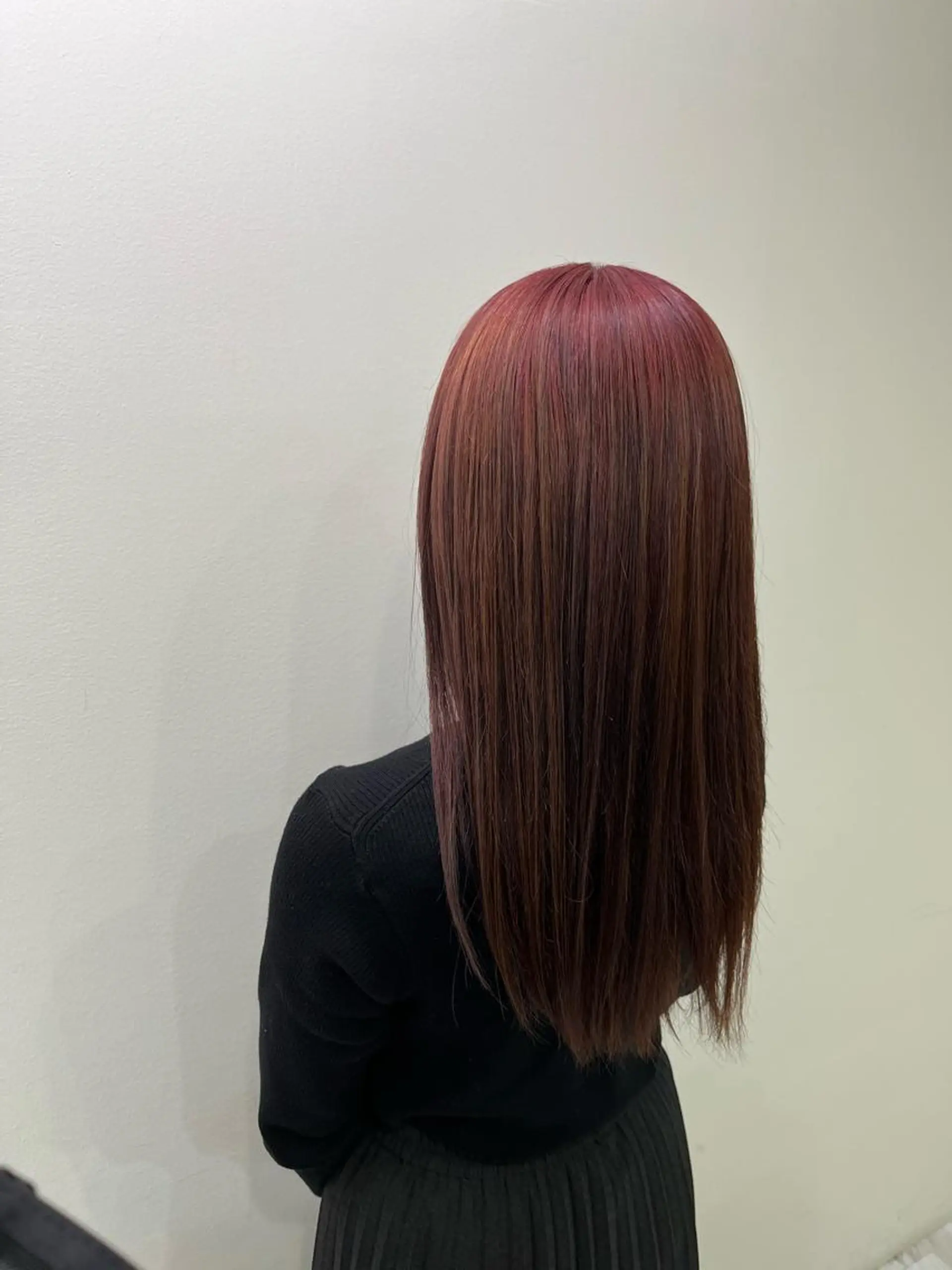 カラー ブリーチ 透明感カラー ピンクカラー レイヤーカット /ゆうのヘアスタイル