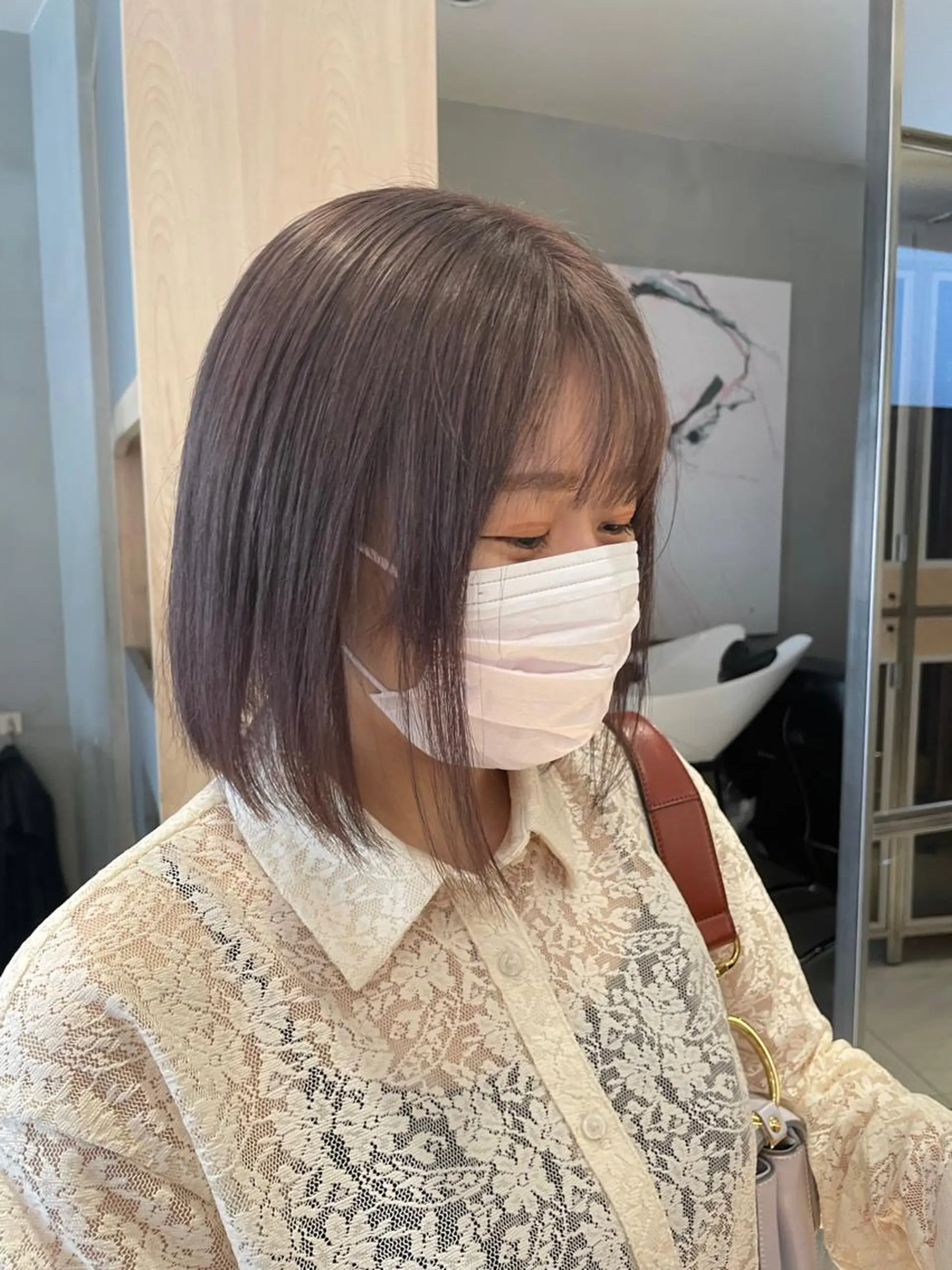 ミディアム カラー ヘアアレンジ 艶髪/レイヤーカット 🐣misakiのヘアスタイル