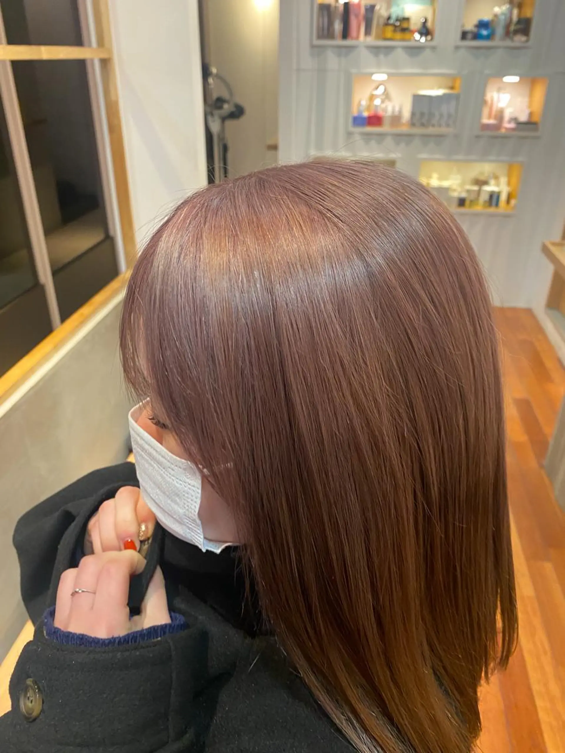 ロング カラー ベージュカラー ブリーチ ケアブリーチ ピンクカラー ピンクベージュ shiori/暖色/ レイヤー/似合わせのヘアスタイル