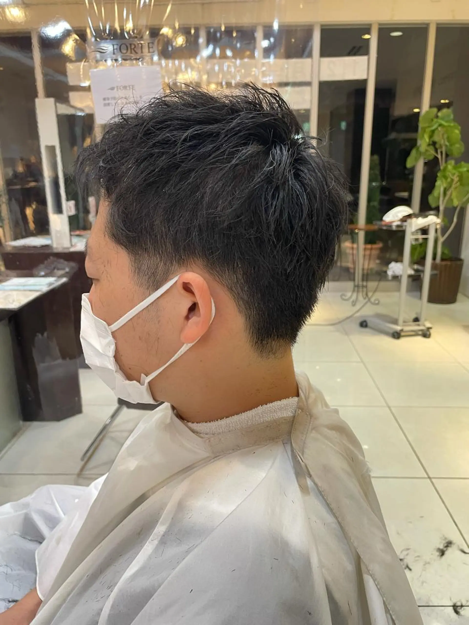 ショート メンズ 静岡/草薙パーマ メンズバレイヤージュのヘアスタイル