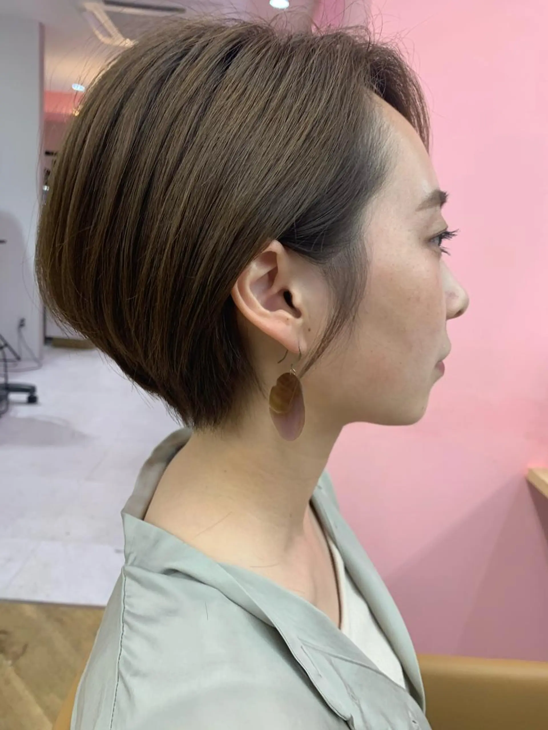 ショート カラー パーマ/ボブ/ 神戸/豊浦翔太のヘアスタイル