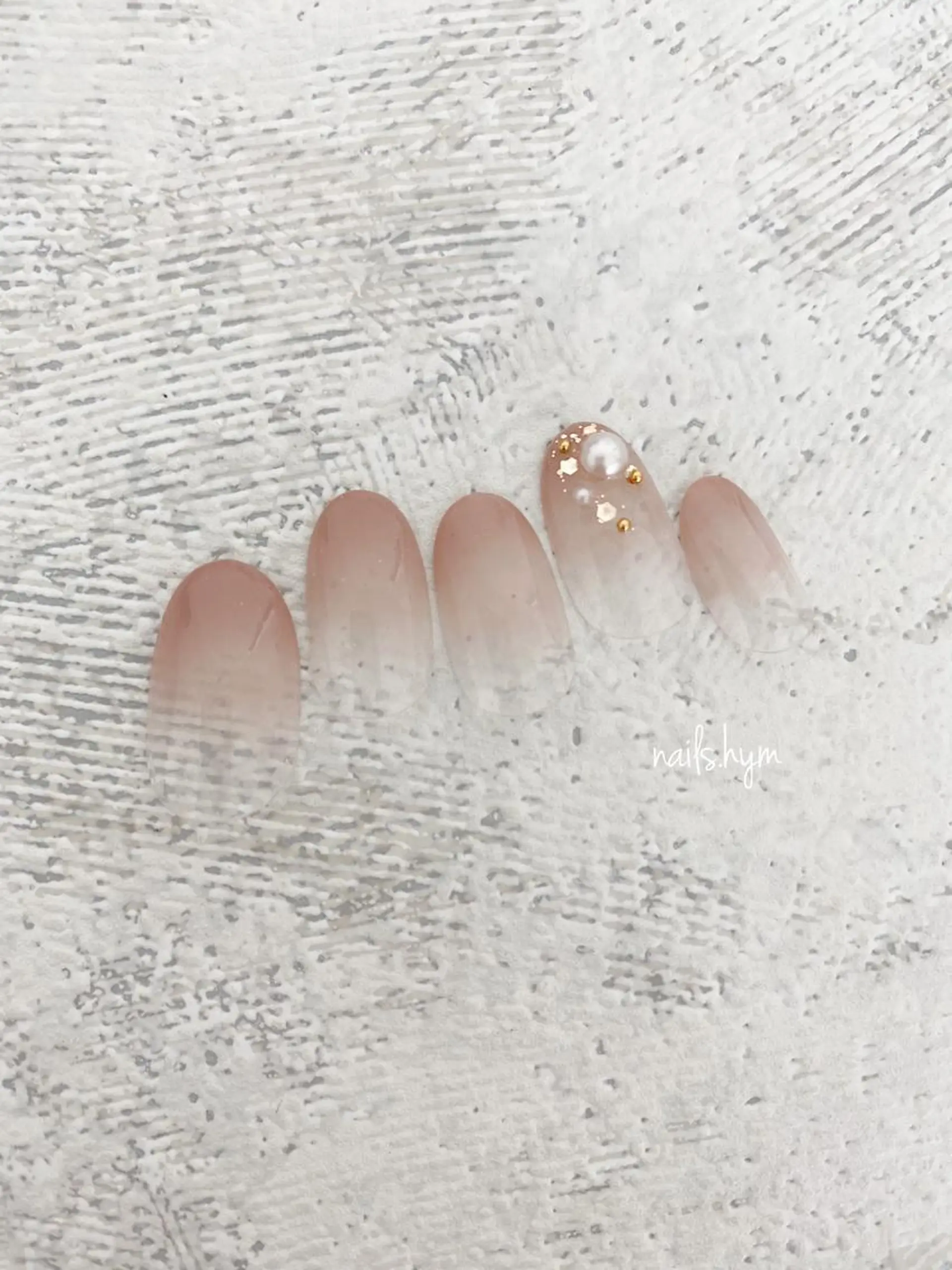 ネイル グラデーション ラメ(グリッター) ハンドネイル nails. hymのネイルデザイン