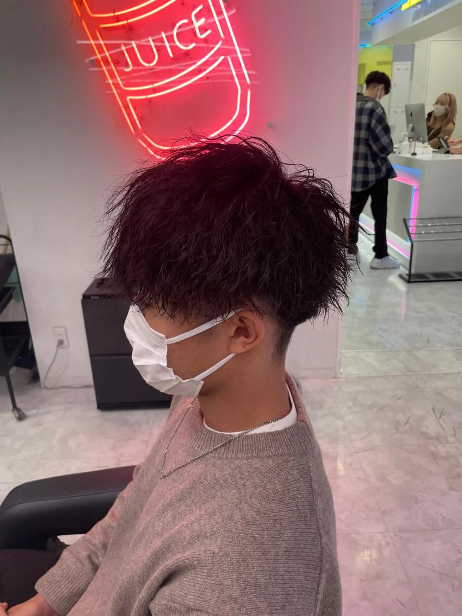 ショート カラー パーマ メンズ 【メンズサロン】 BLUCK 横浜のヘアスタイル