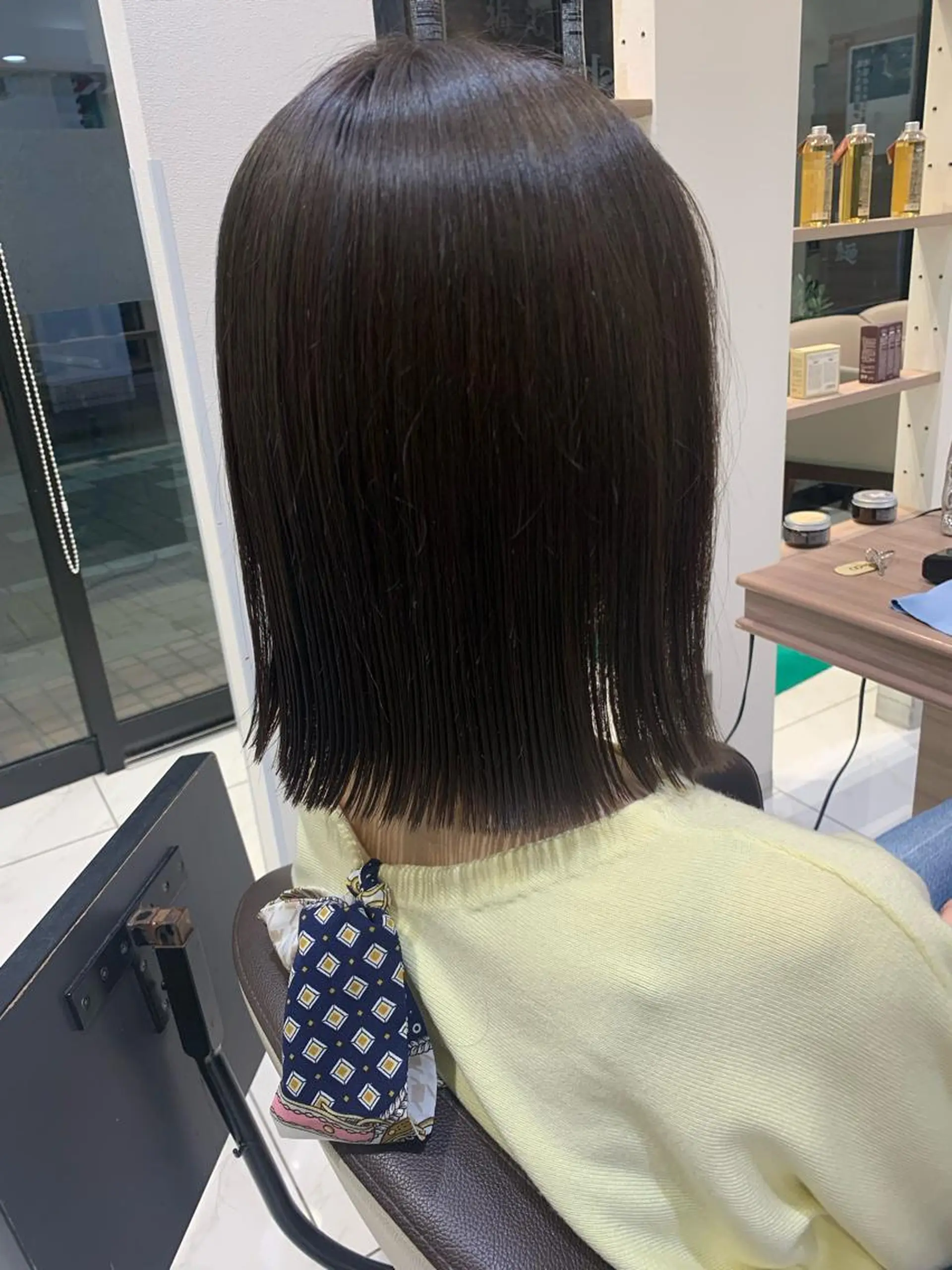 ショート 切りっぱなしボブ ボブ Dears 香芝店所属・関 優希のヘアスタイル