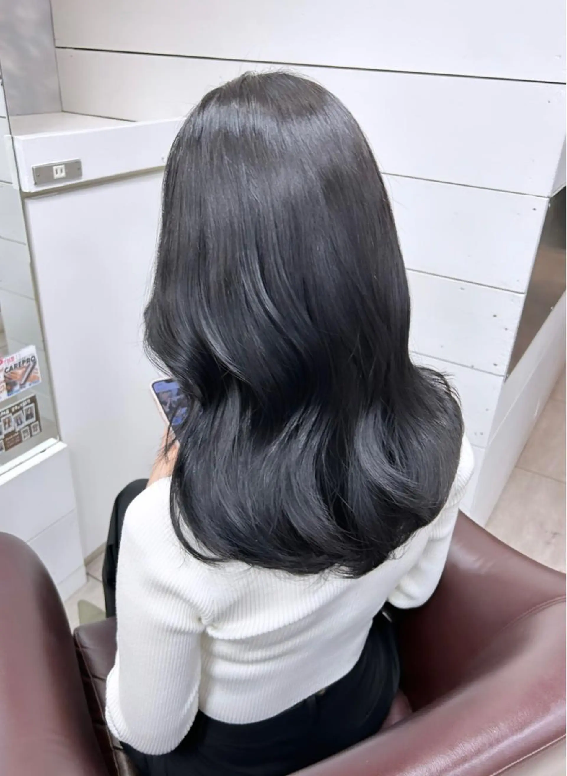 ミディアム 韓国風ヘア カット ヘアカラー 🫧艶髪カラー🫧 森本くるみのヘアスタイル