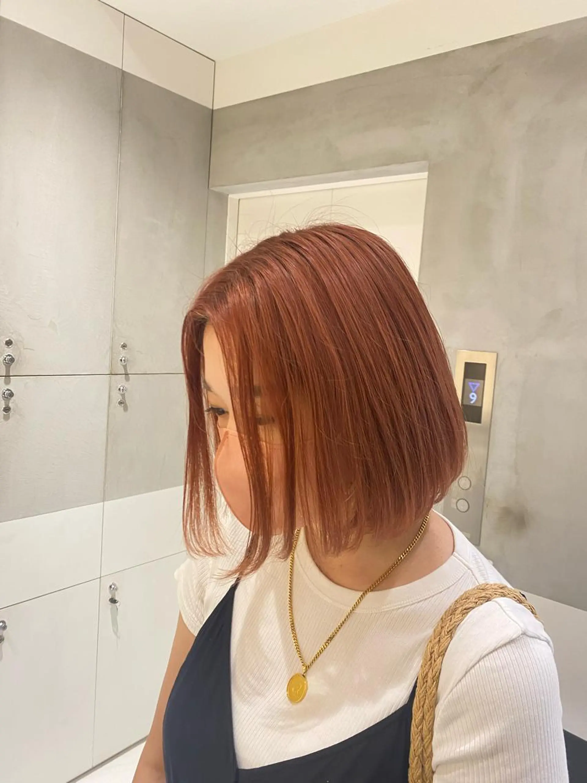 ショート カラー ヘアカラー トリートメント ヘアセット ナチュラル/韓国💎 haruka 💎のヘアスタイル