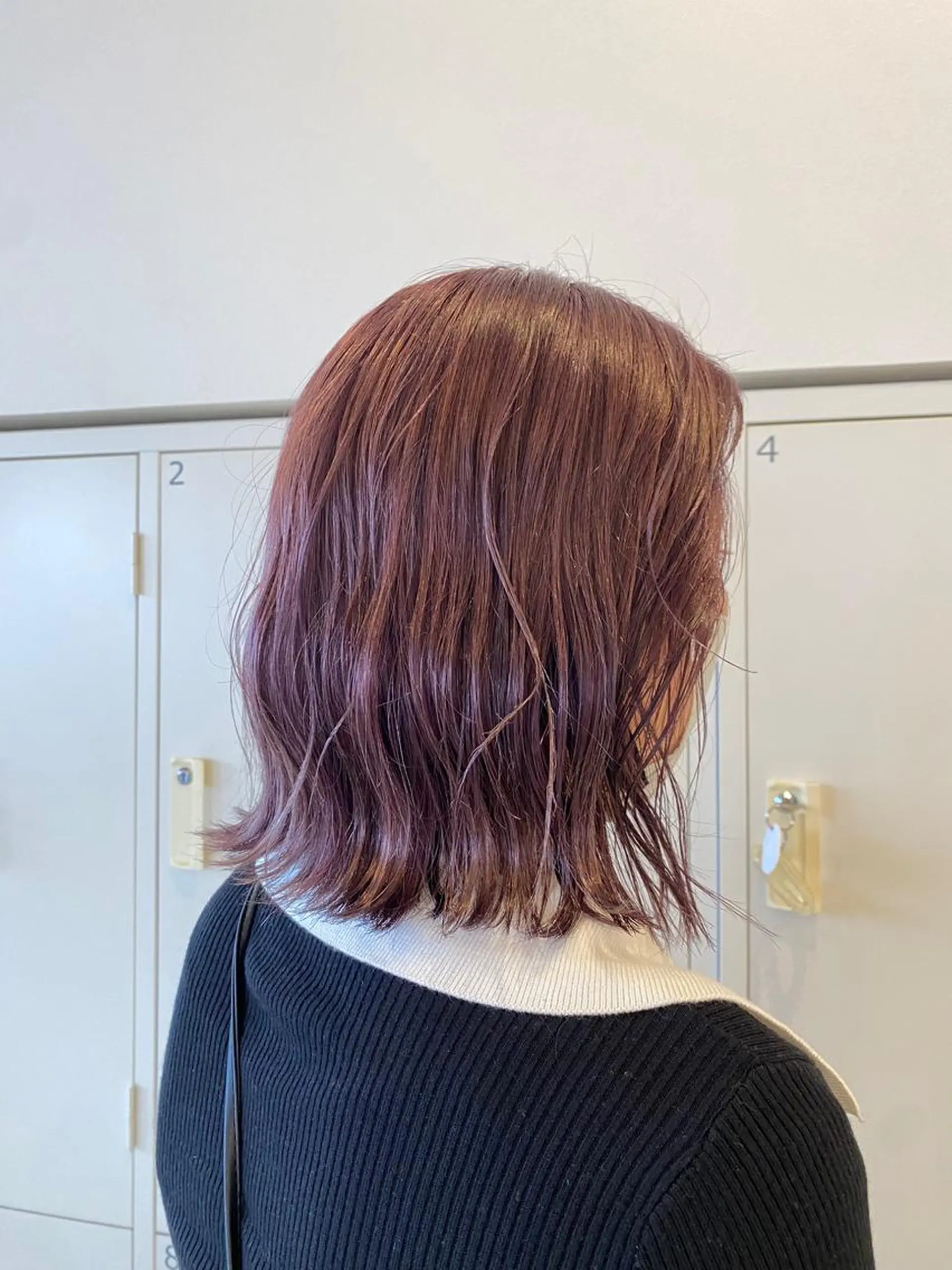 ショート ピンクラベンダー ヘアカラー トリートメント 鹿児島 聖来のヘアスタイル