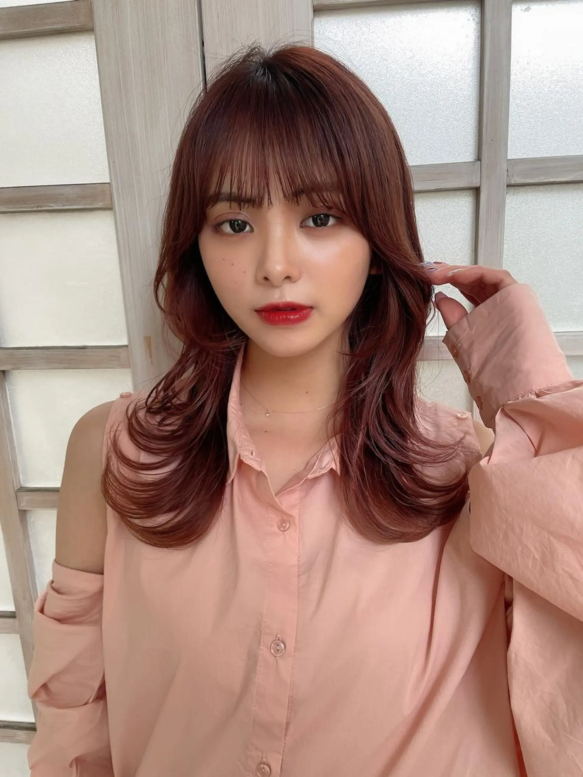 ミディアム くびれヘア ❤️ショートカット ・顔周りカット❤️のヘアスタイル