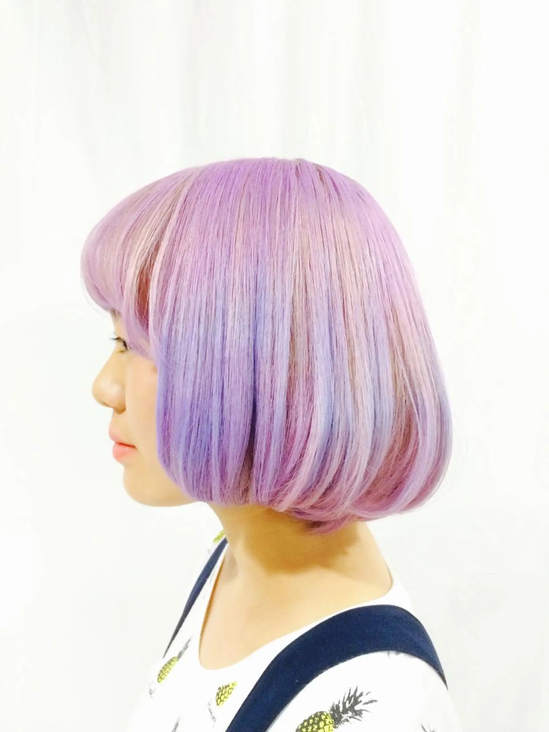 ショート カラー ラベンダーカラー パープルカラー LUCK本厚木 浦住 貴大のヘアスタイル