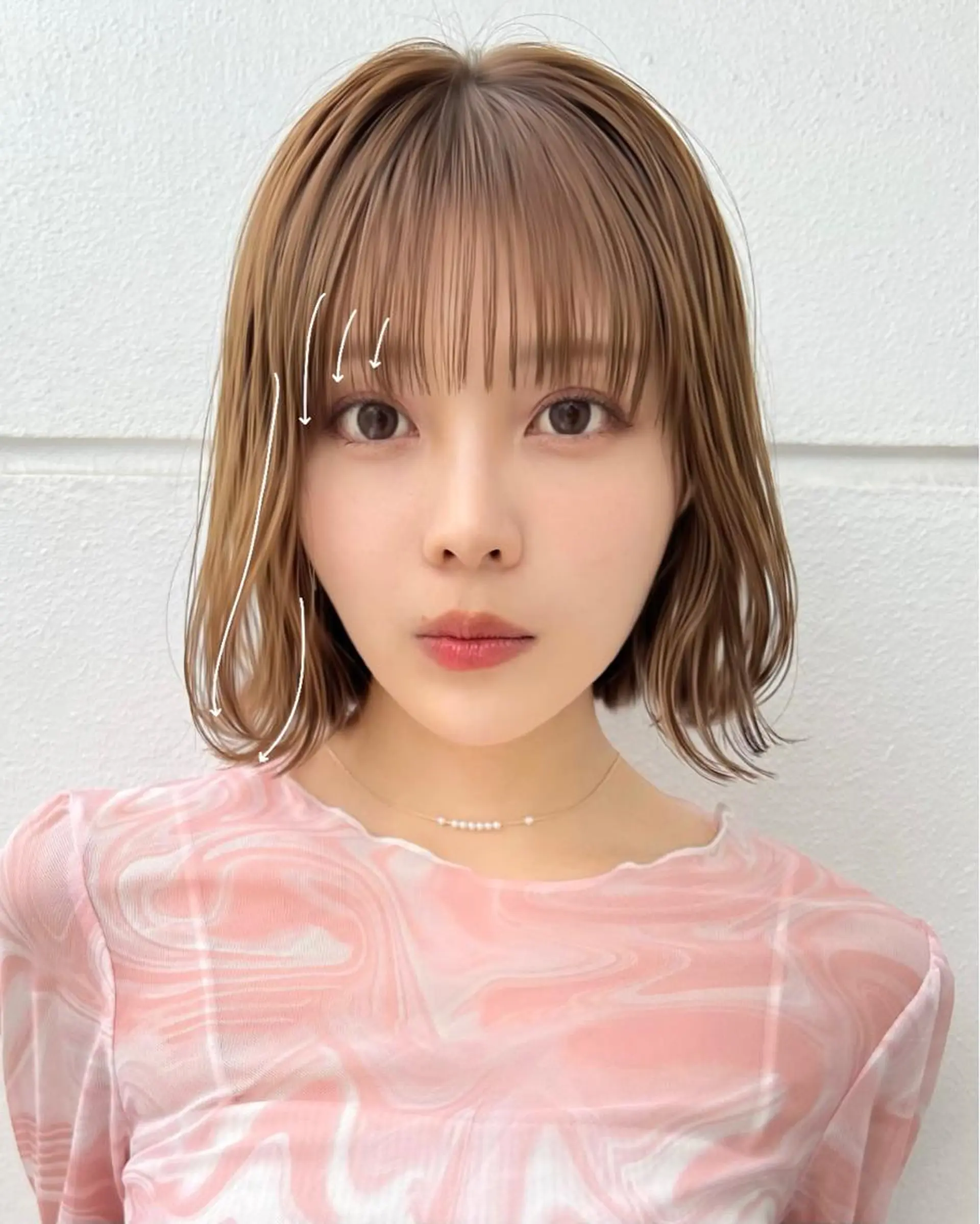 ショート 縮毛矯正、髪質改善 肘以上無料のヘアスタイル