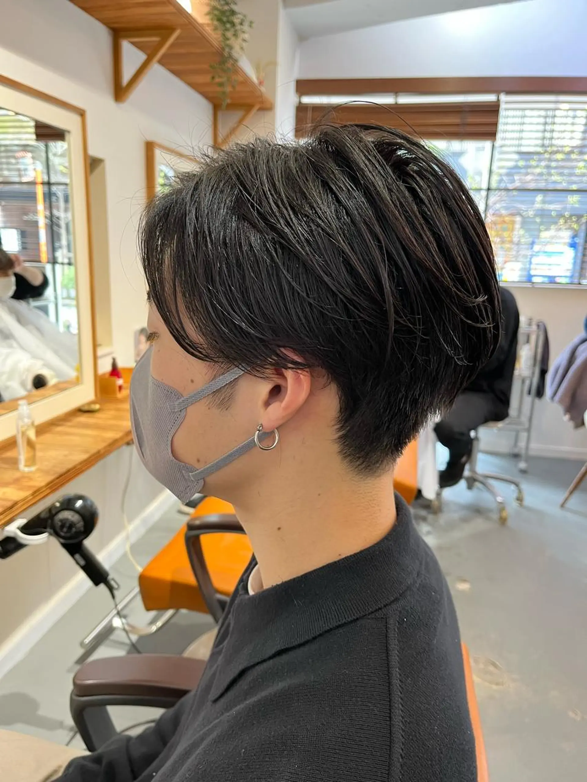 ショート メンズ センターパート メンズ韓国風 韓国マッシュ マッシュ 韓国風ヘア カット 代表　土屋ヒロユキ ショートカットのヘアスタイル