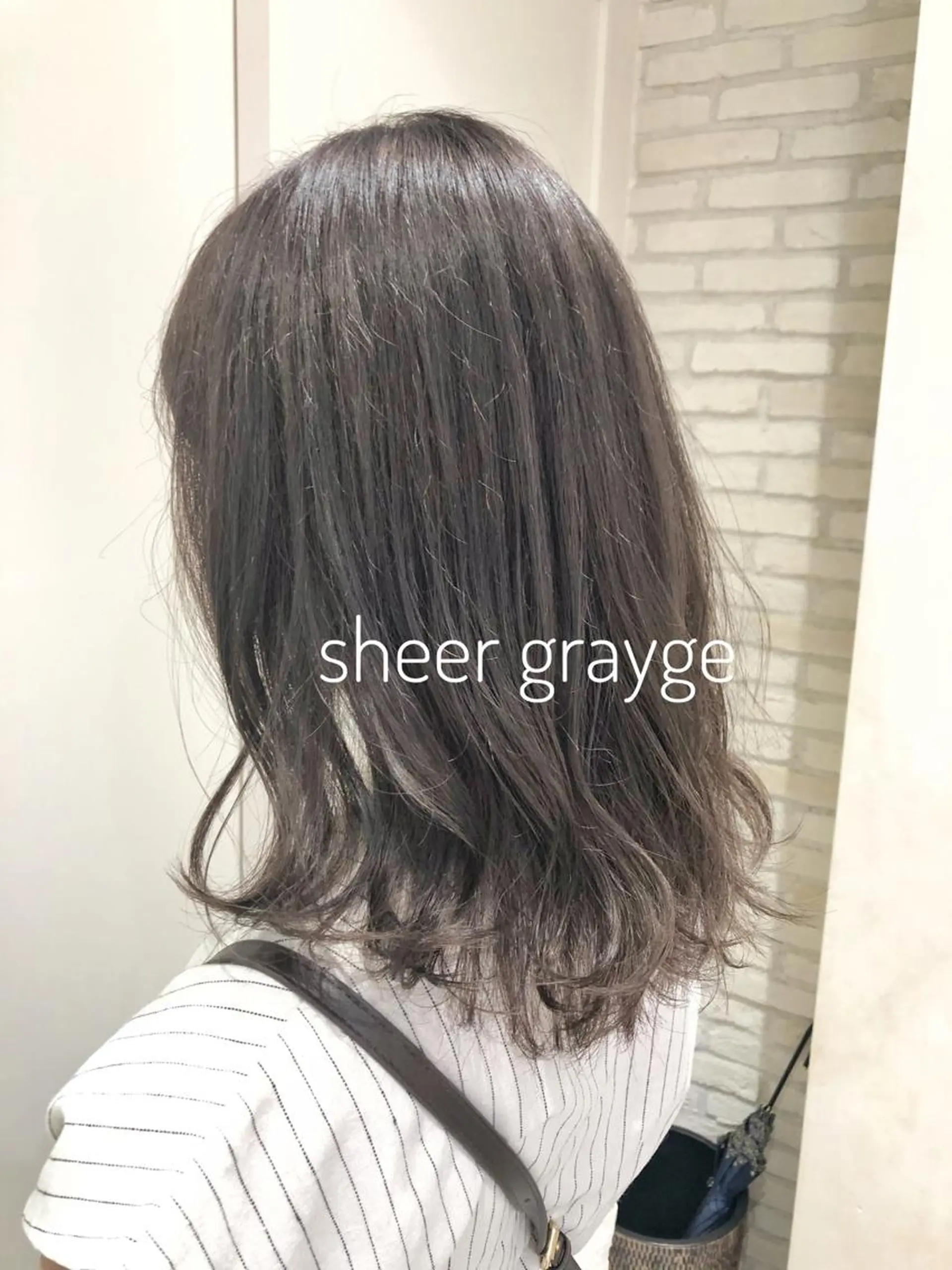 ミディアム カラー グレージュ oggi +KENJE所属・大平 美沙のヘアスタイル