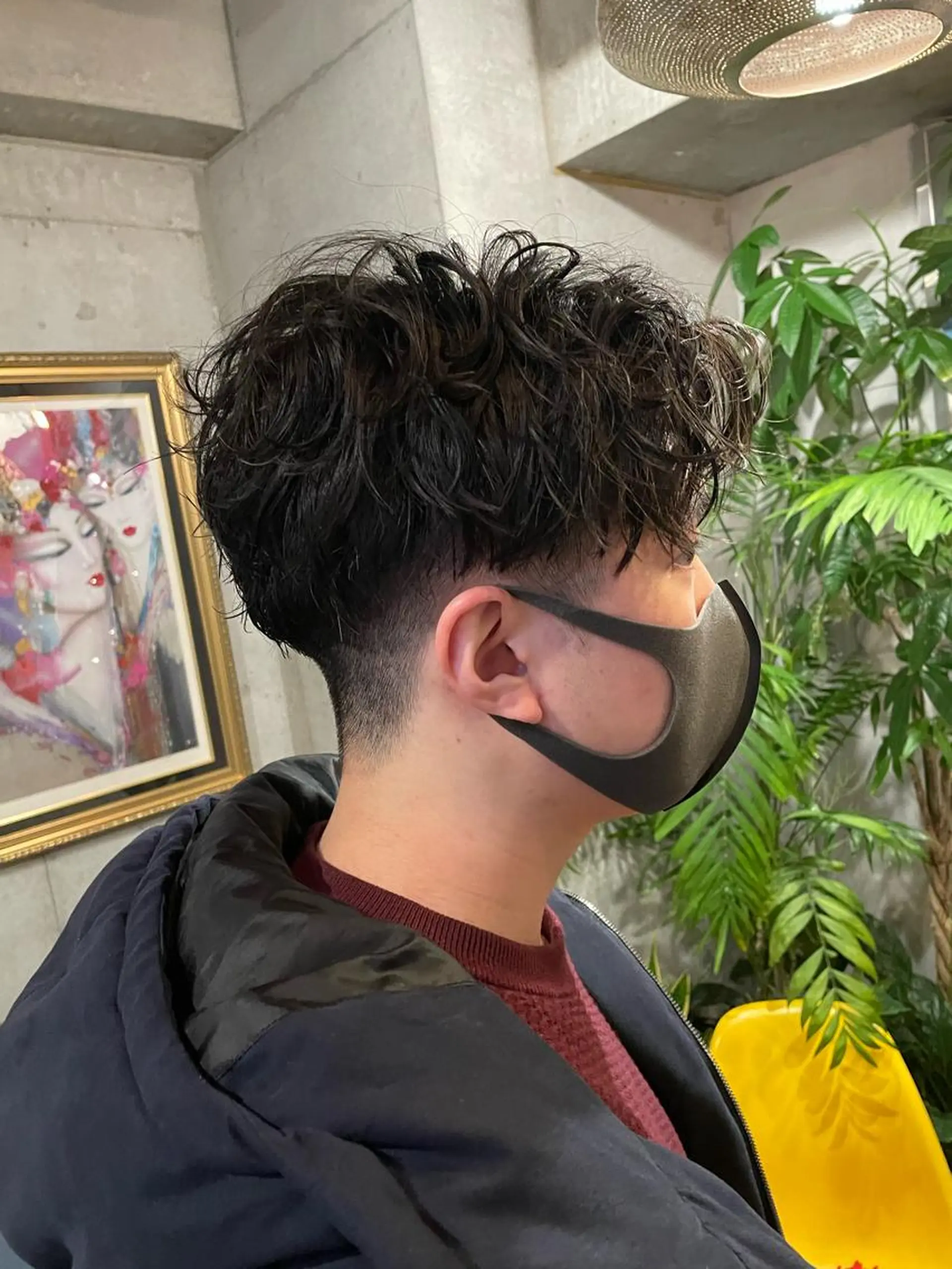 メンズ メンズブリーチ メンズインナーカラー カット パーマ ヘアセット フリーランスシェアサロンルレイル所属・心斎橋/メンズ /ルレイル/地形真希のヘアスタイル