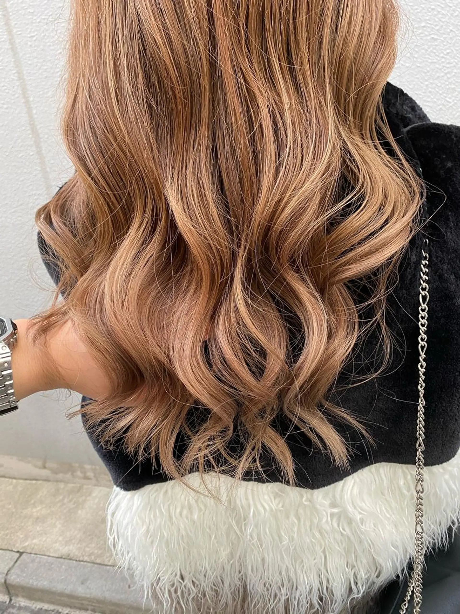 セミロング カラー あざと可愛い❤️ 髪質整形💊　輝のヘアスタイル