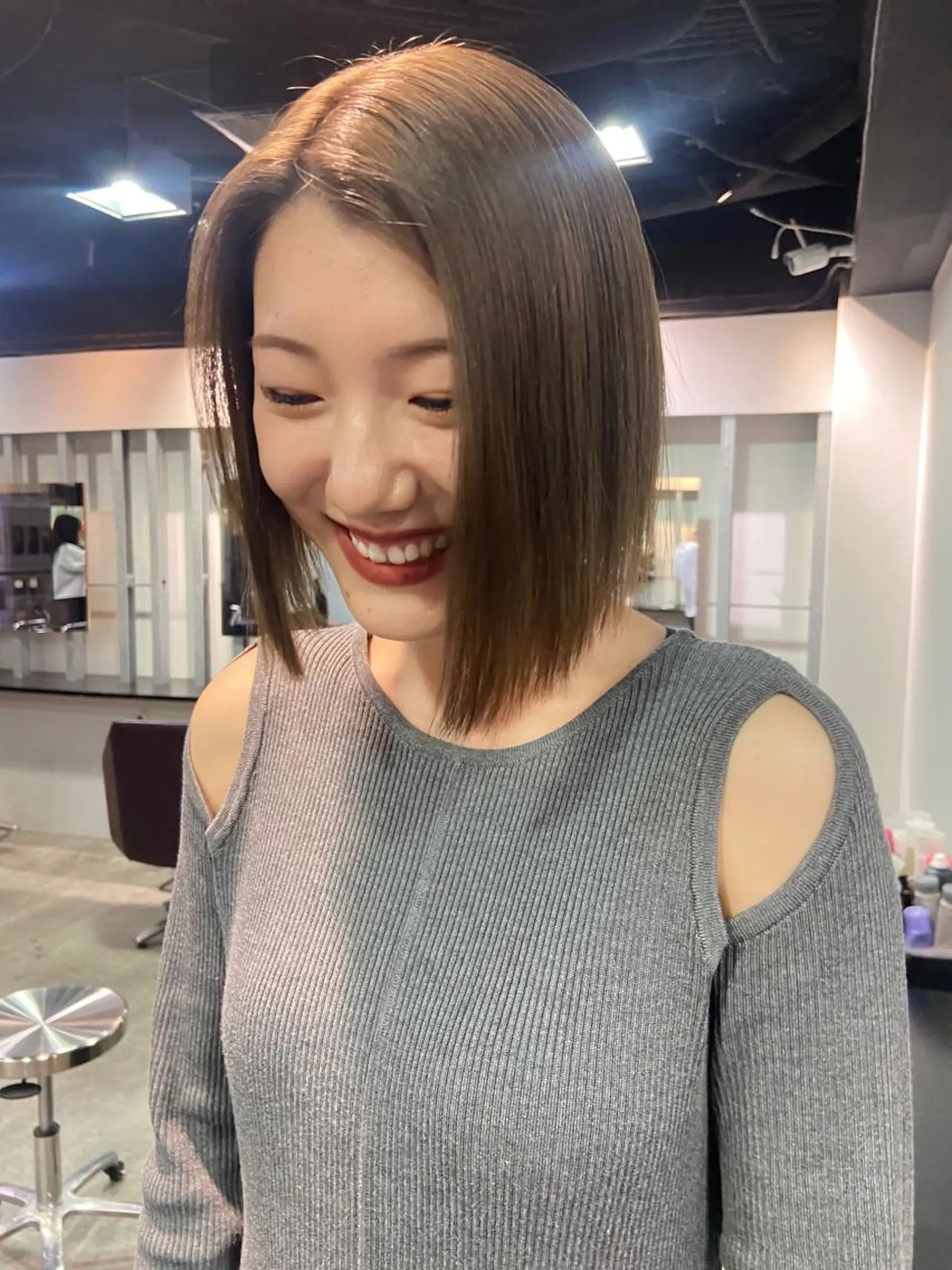 ショート カラー ヘアカラー トリートメント ヘアセット 地毛風艶カラー🌿 喜多夏海のヘアスタイル