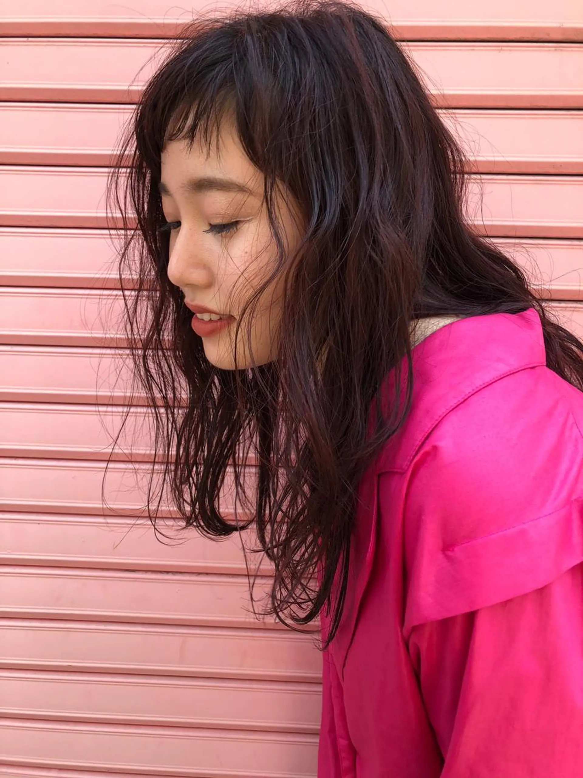 セミロング レイヤーカット/ 透明感カラーmikuのヘアスタイル