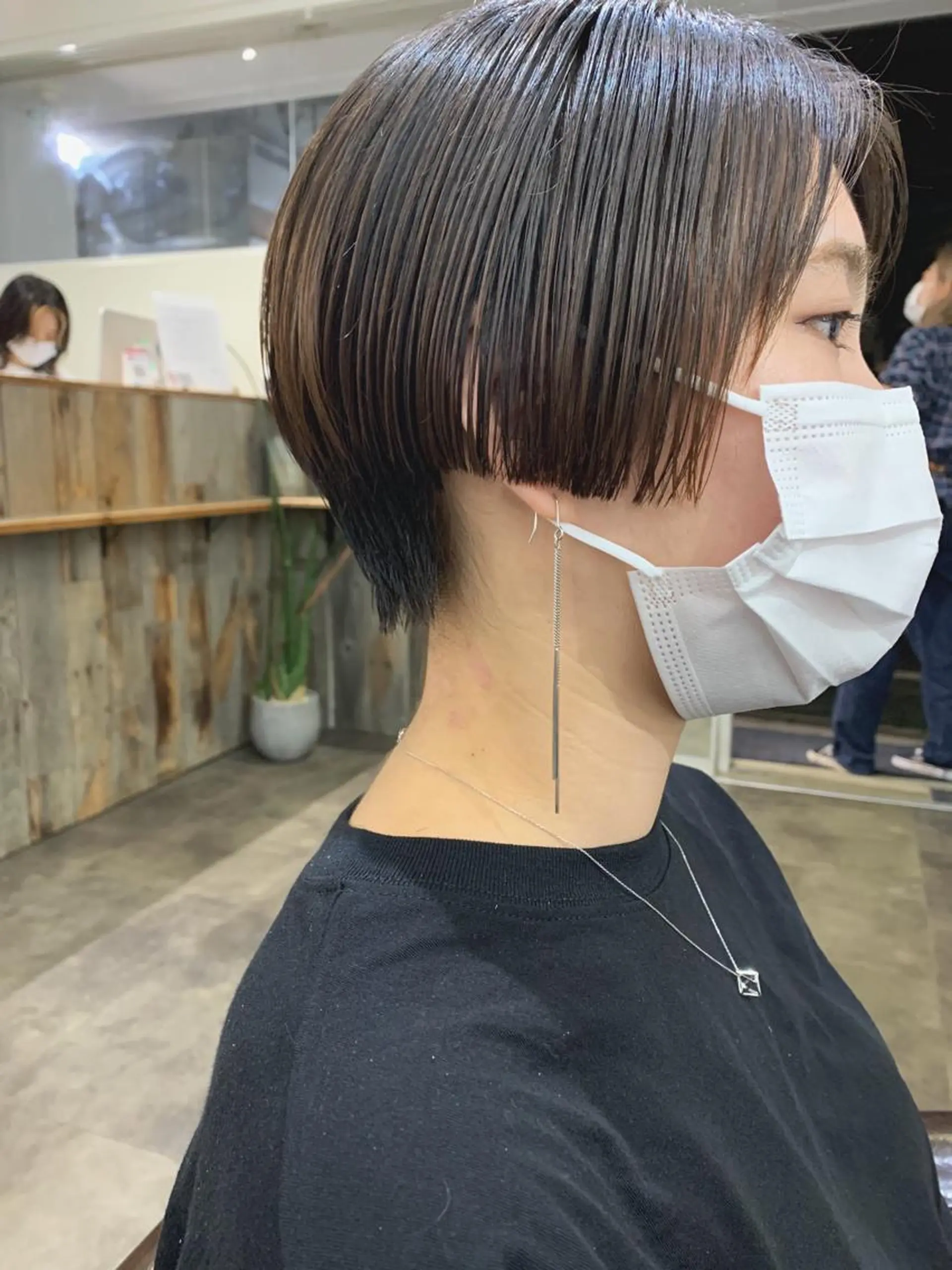 ショート ハンサムショート ショートヘア カット ヘアカラー トリートメント パーマ/透明感カラー /ボブ/吉田一生のヘアスタイル