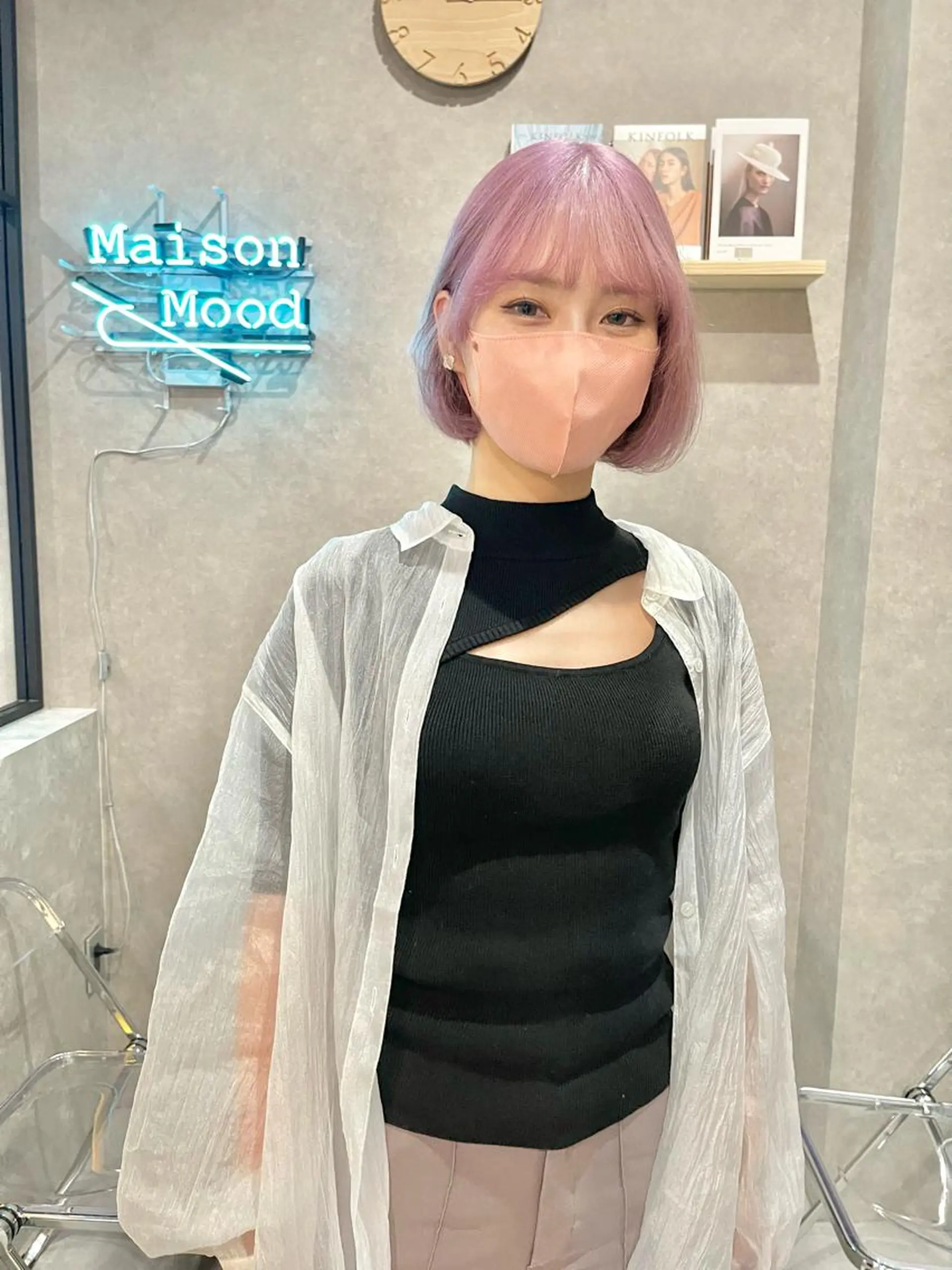 ショート カラー カット ヘアカラー トリートメント mood tatemachiのヘアスタイル