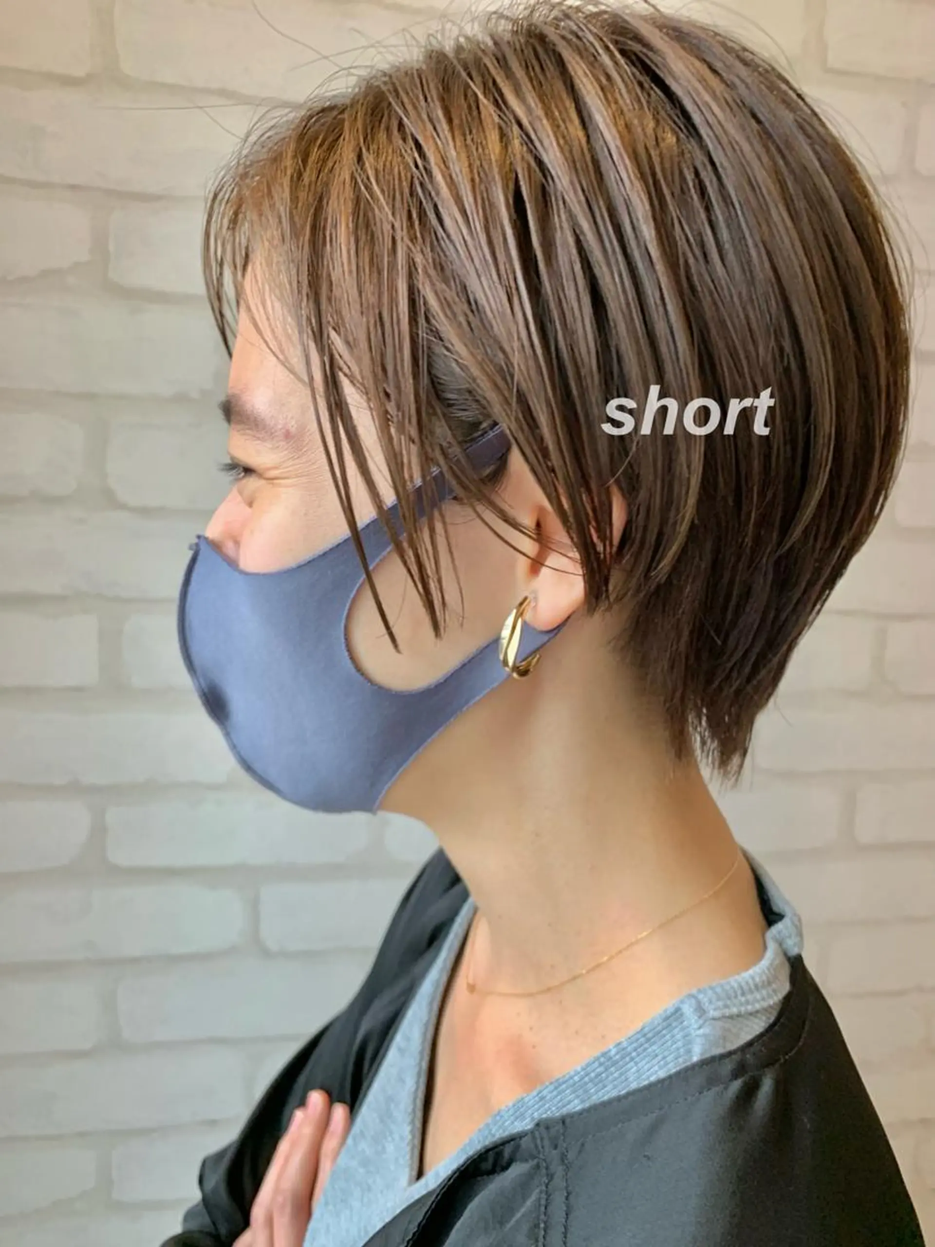 ショート カラー ヘアアレンジ カット ヘアカラー トリートメント タケダケイ /ショート/ボブのヘアスタイル