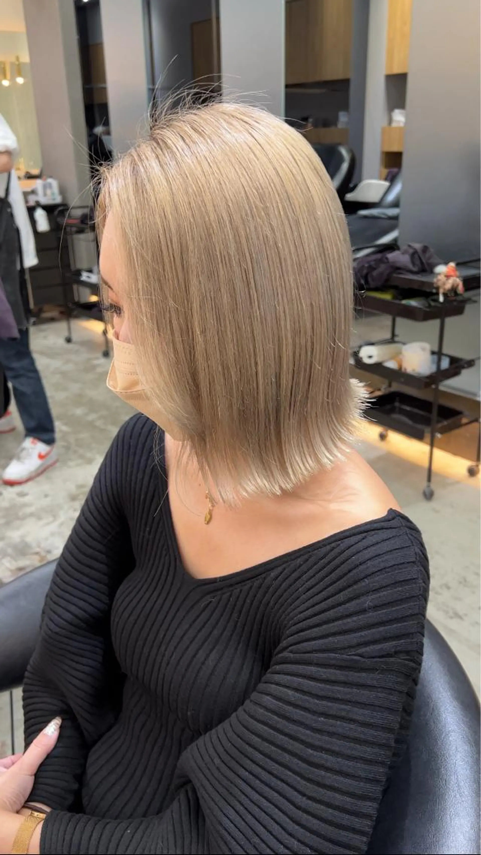 ミディアム ボブ ダブルカラー /垣尾颯大のヘアスタイル