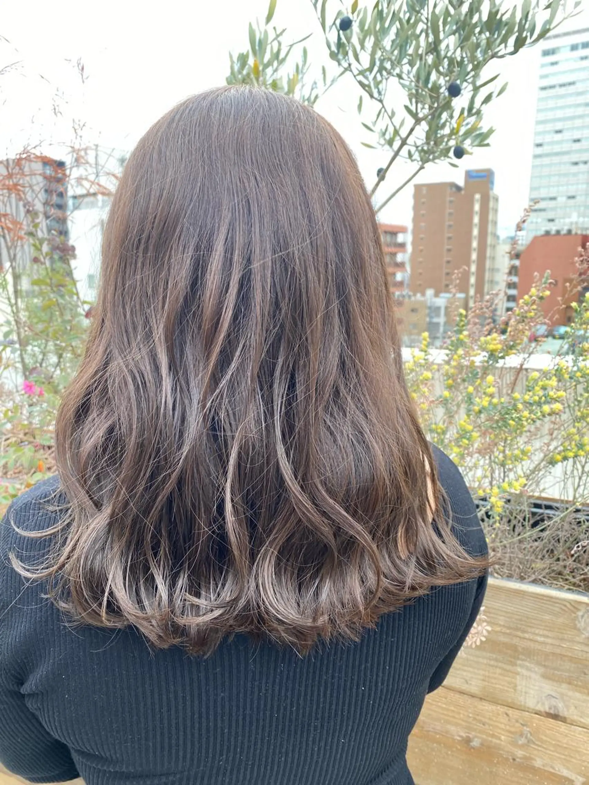 セミロング 名駅/艶韓国風ヘア miyabiのヘアスタイル