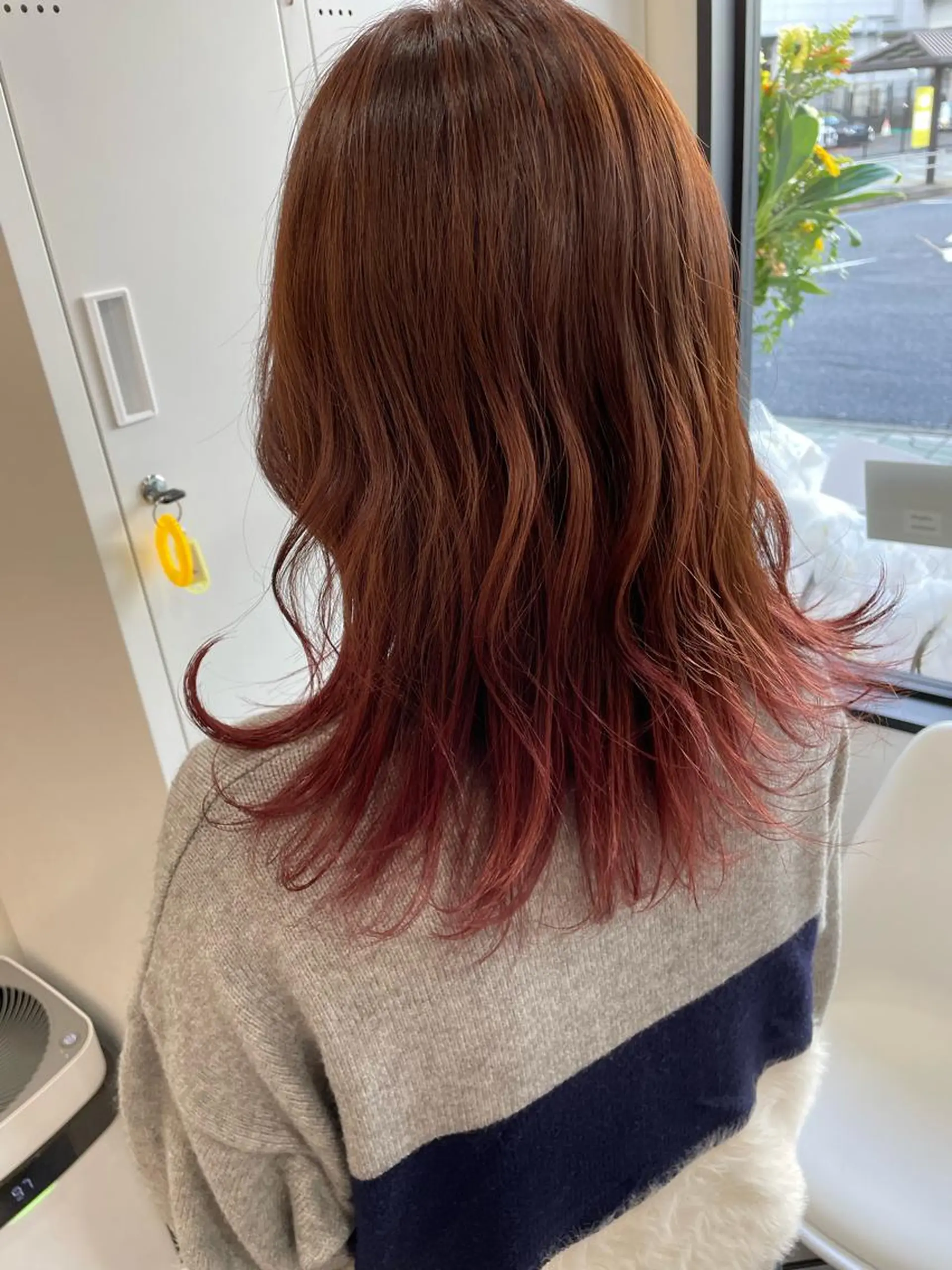 セミロング ショートボブ セミロングパーマ 韓国風カラー ボブ ハイライト ヘアカラー トリートメント ヘアセット hair terra ce M奈良店のヘアスタイル