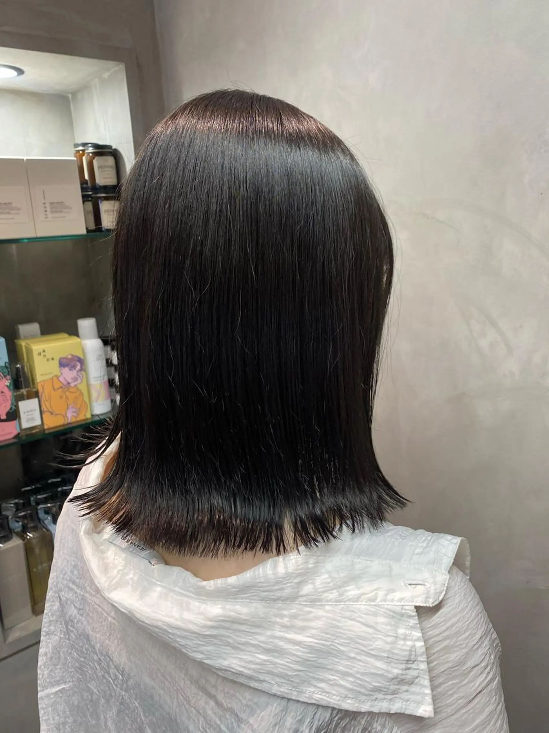 ミディアム パーマ hina💟 透明感カラーのヘアスタイル