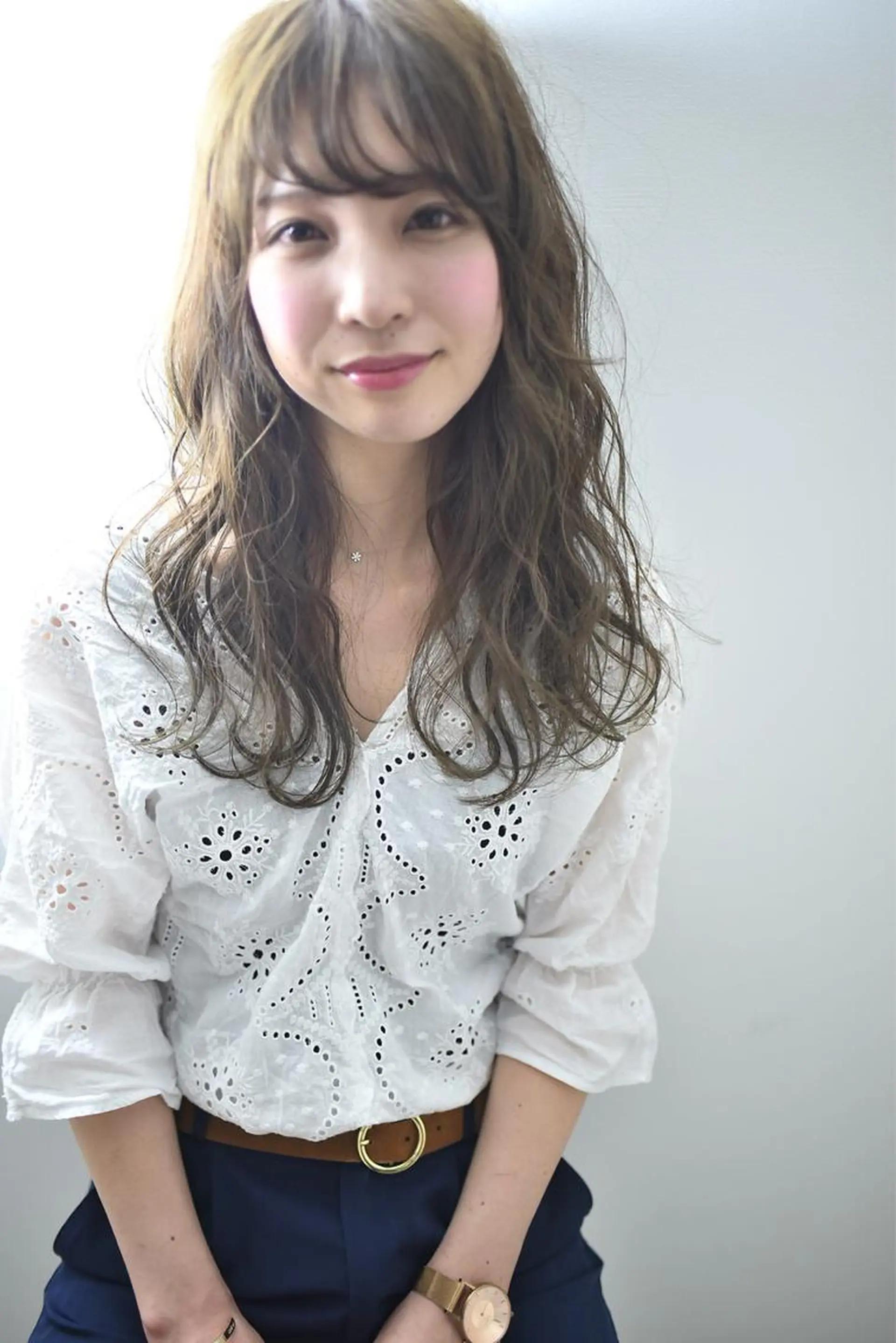 セミロング セミロングパーマ ai あいのヘアスタイル