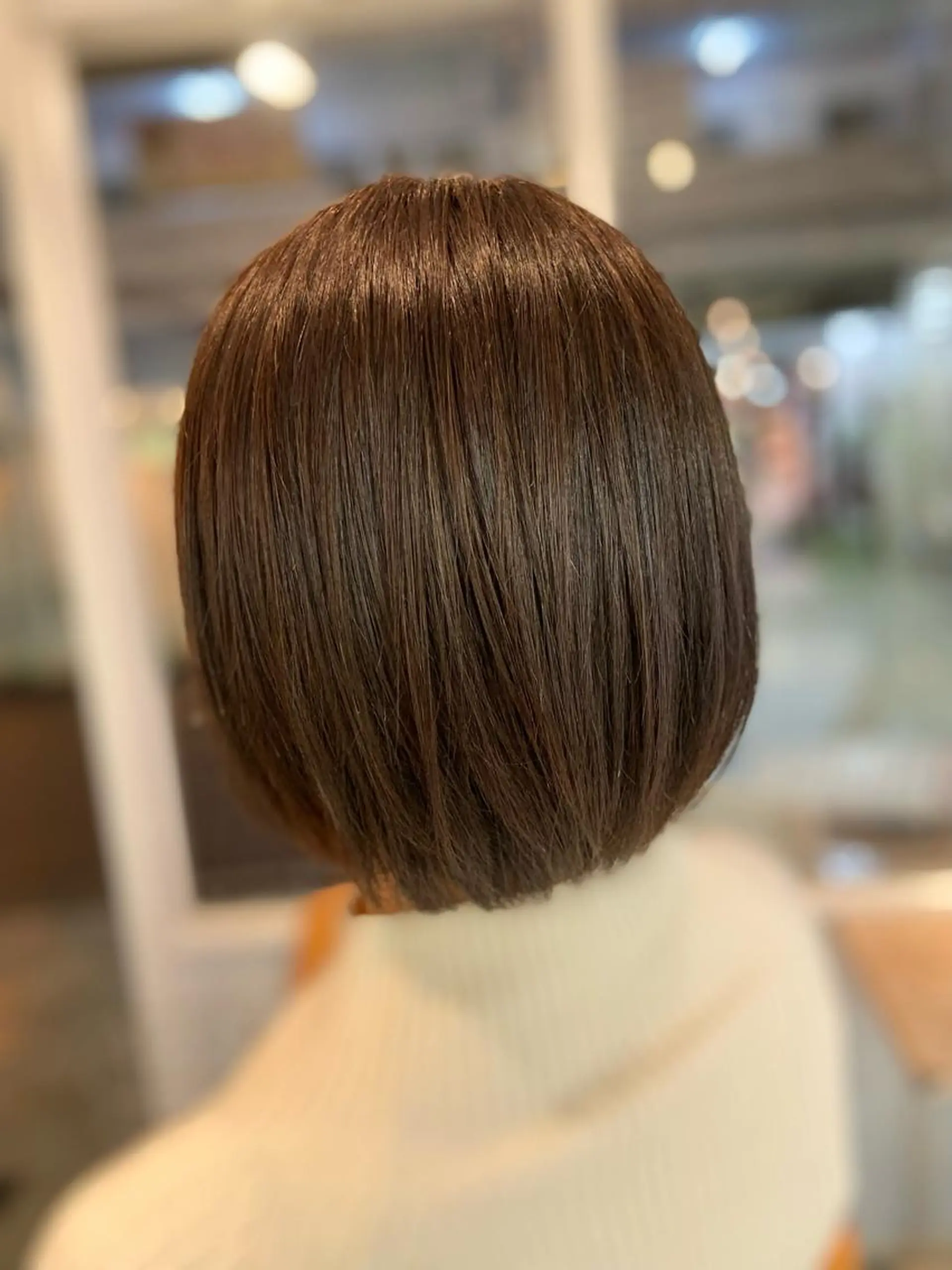 ミディアム カラー ベージュカラー 菊地 美憂のヘアスタイル