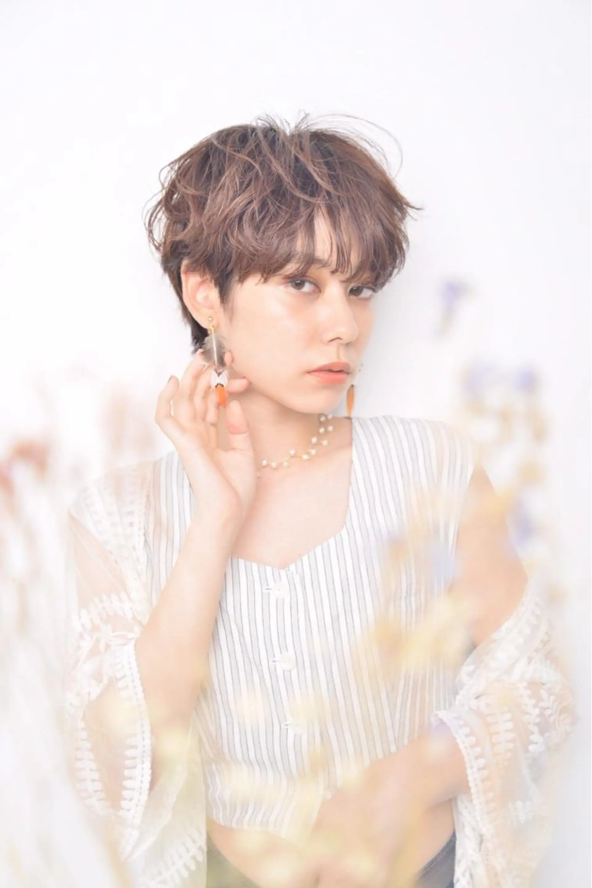 ショート カラー 透明感カラー 🍑艶髪✖️暖色系 ✨momoka🍑のヘアスタイル