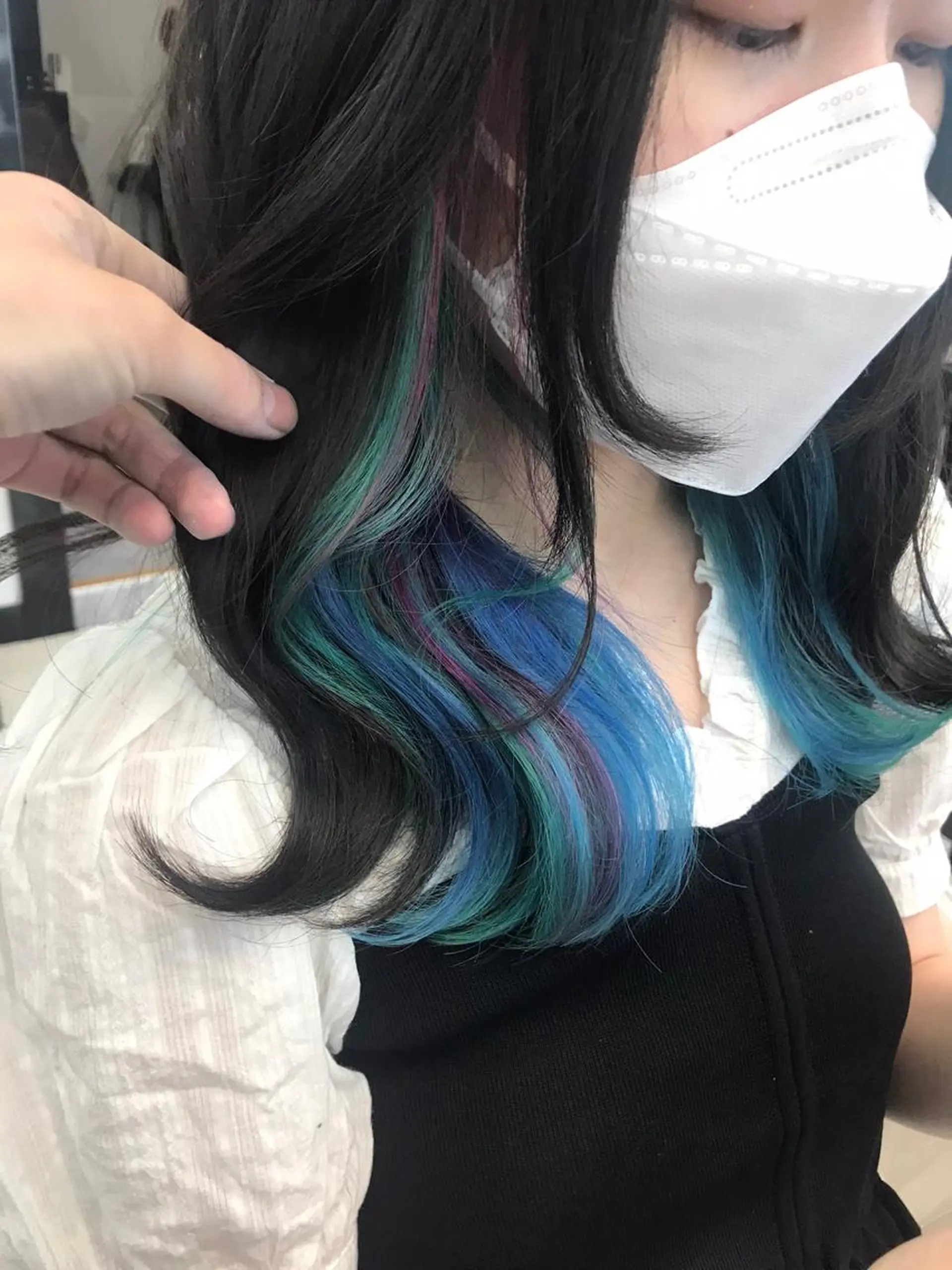 ミディアム カラー あらげ 🌈推しカラー🌈ᵕのヘアスタイル
