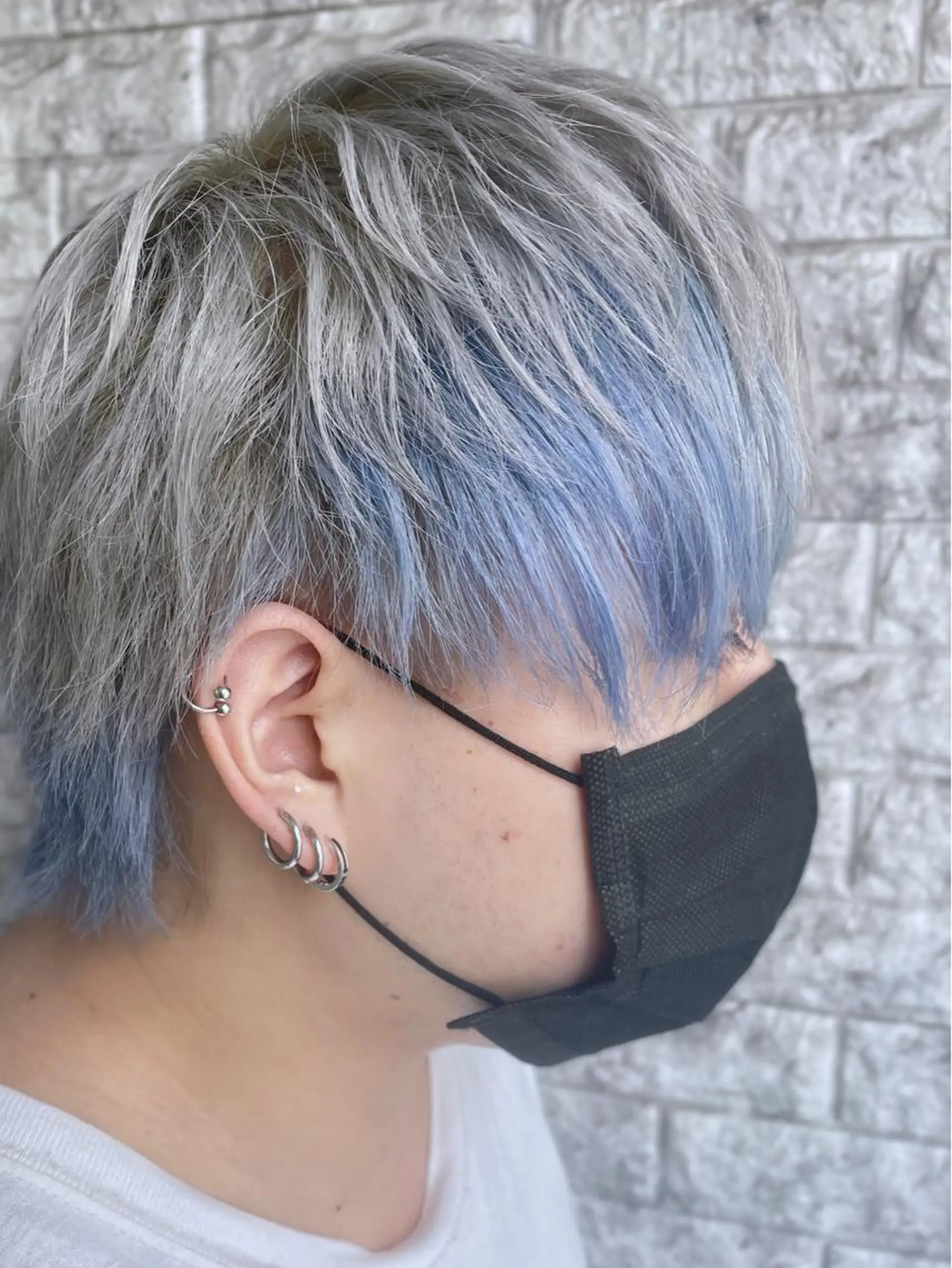 ミディアム カラー メンズ EMANON新宿南口所属・🦄中性ウルフ ☁️Shiori🦄のヘアスタイル