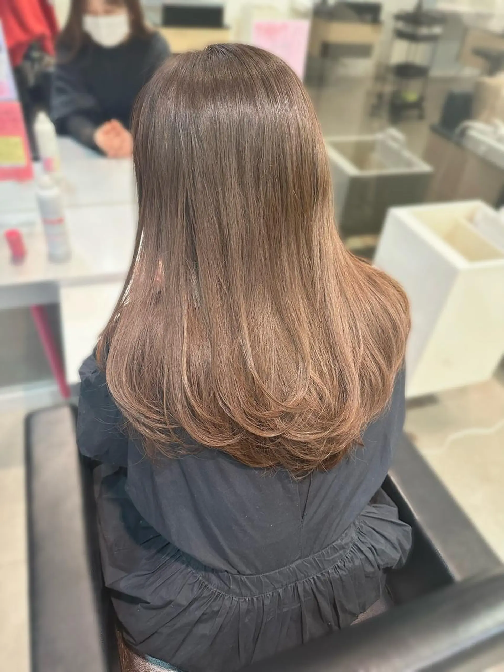 セミロング ショートボブ セミロングパーマ ボブ 髪質改善 韓国風ヘア カット ヘアカラー 店長/髪質改善/ ナチュラル/松若　優のヘアスタイル